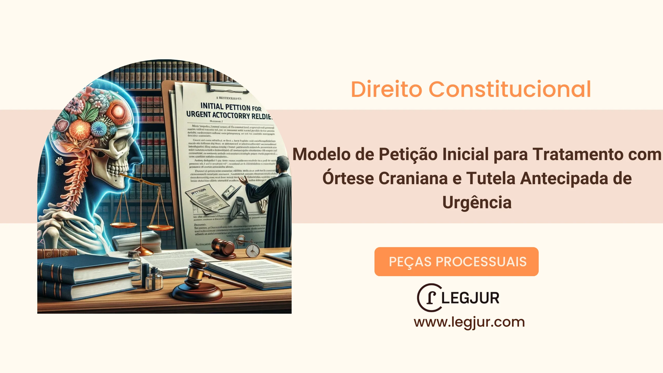 Modelo de Pedido de Obrigação de Fazer com Tutela de Urgência para Fornecimento de Órtese Craniana a Criança Diagnosticada com Braquicefalia e Plagiocefalia
