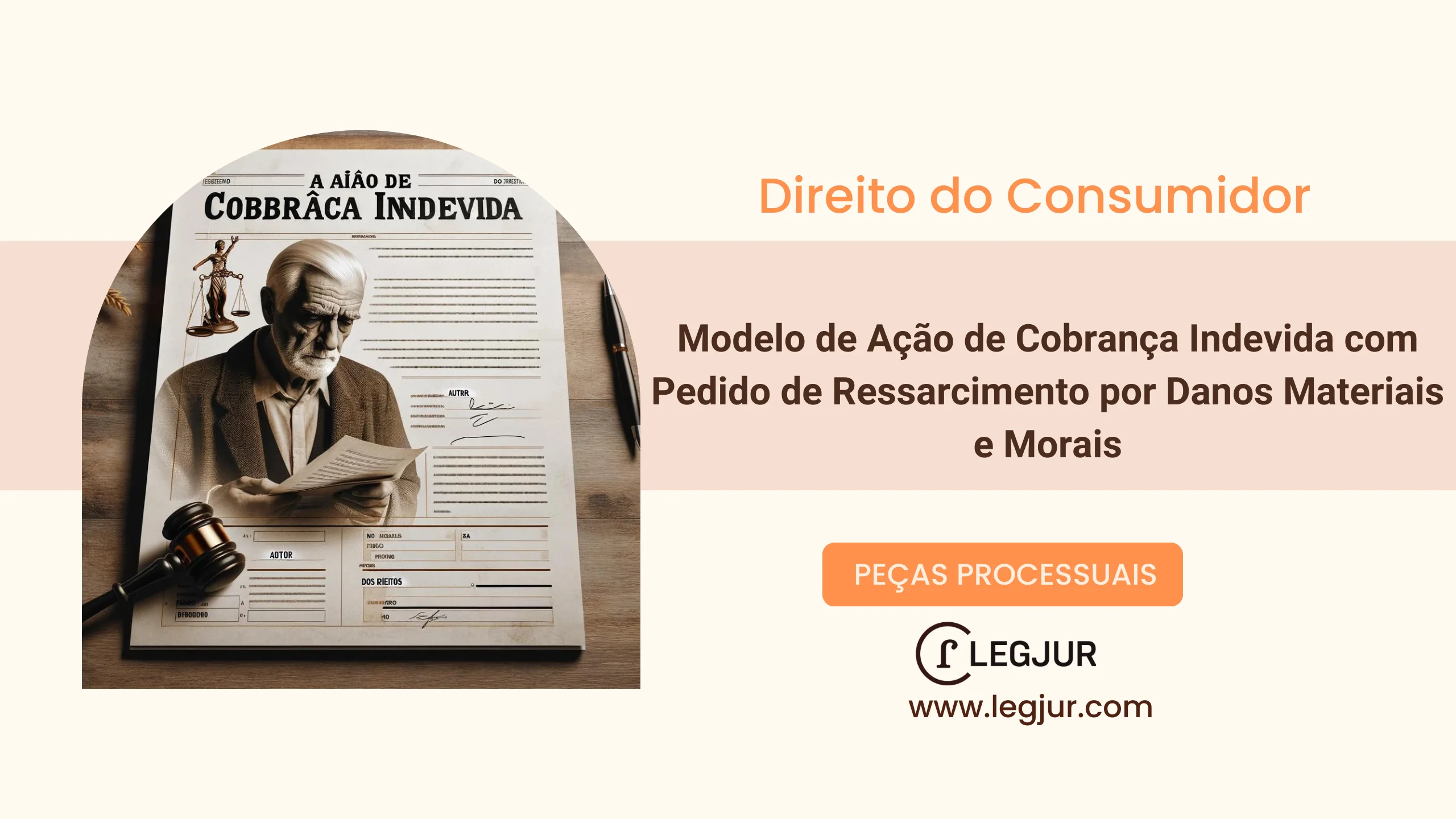 Modelo de Ação de Cobrança Indevida com Pedido de Ressarcimento por Danos Materiais e Morais