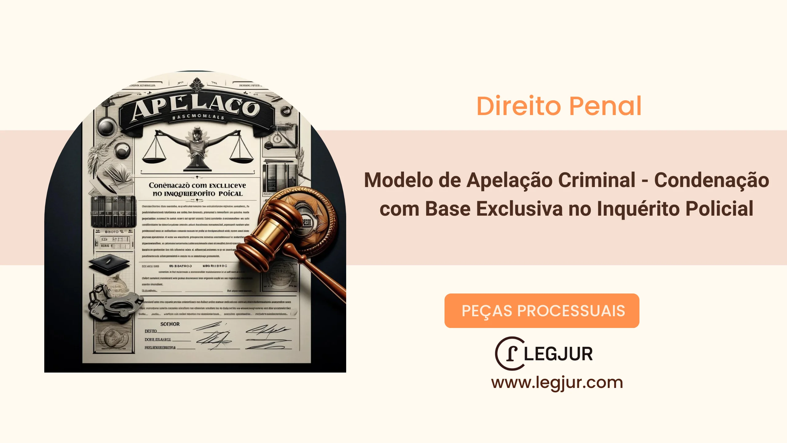 Modelo de Apelação Criminal: Recurso Contra Sentença Condenatória Baseada em Elementos Inquisitoriais e Violação à Presunção de Inocência
