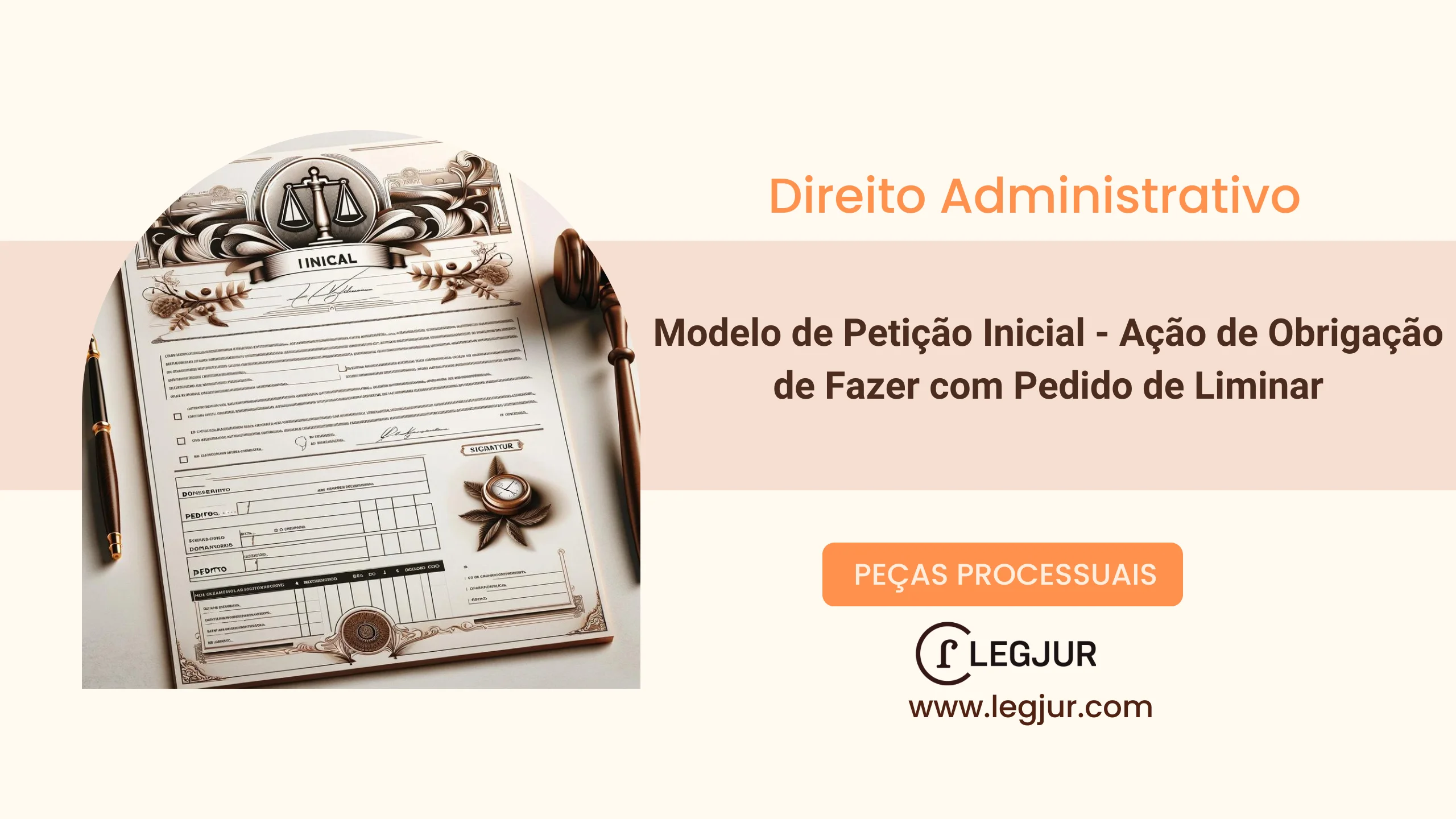 Modelo de Petição Inicial - Ação de Obrigação de Fazer com Pedido de Liminar