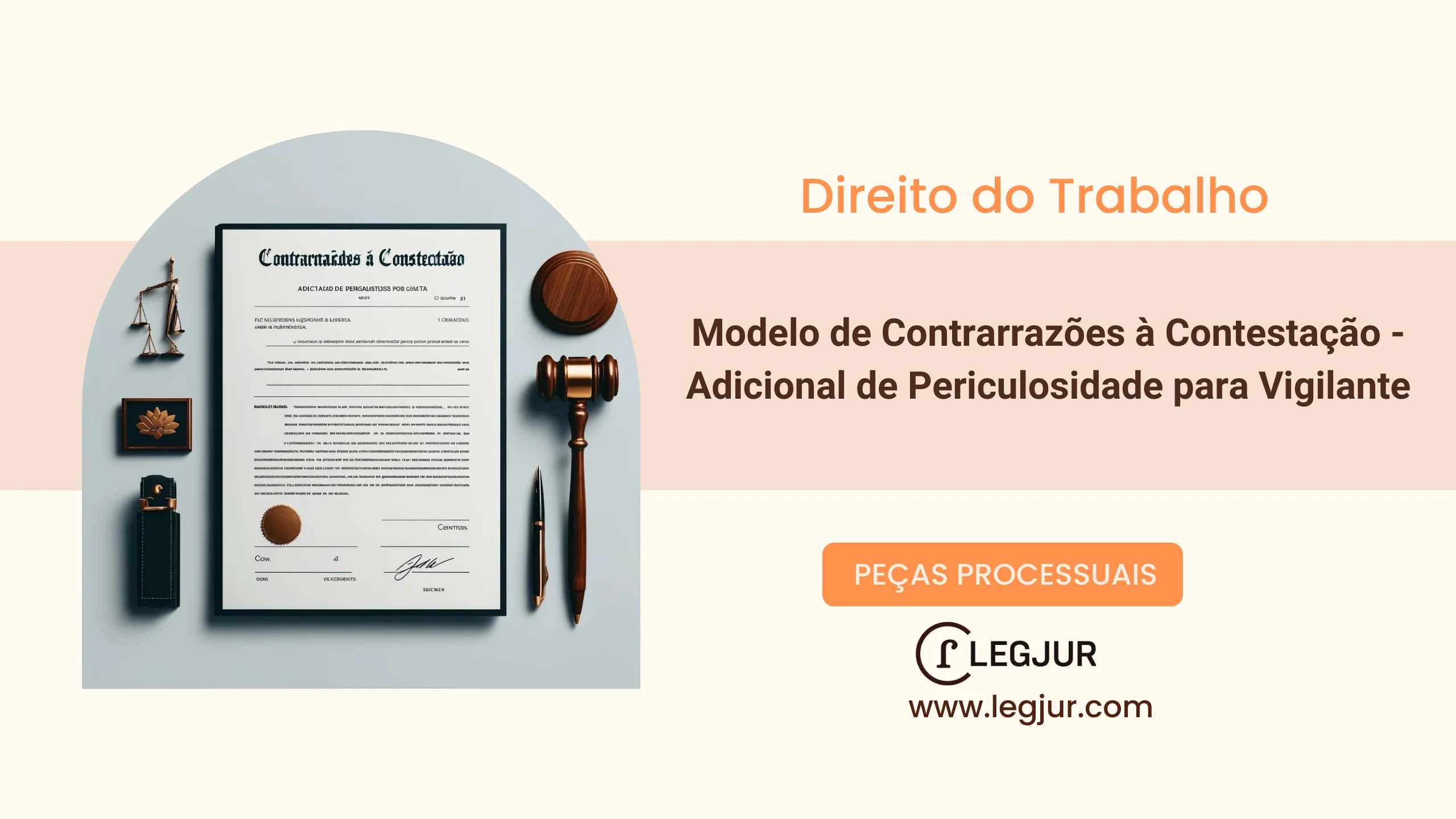 Modelo de Contrarrazões à Contestação - Adicional de Periculosidade para Vigilante