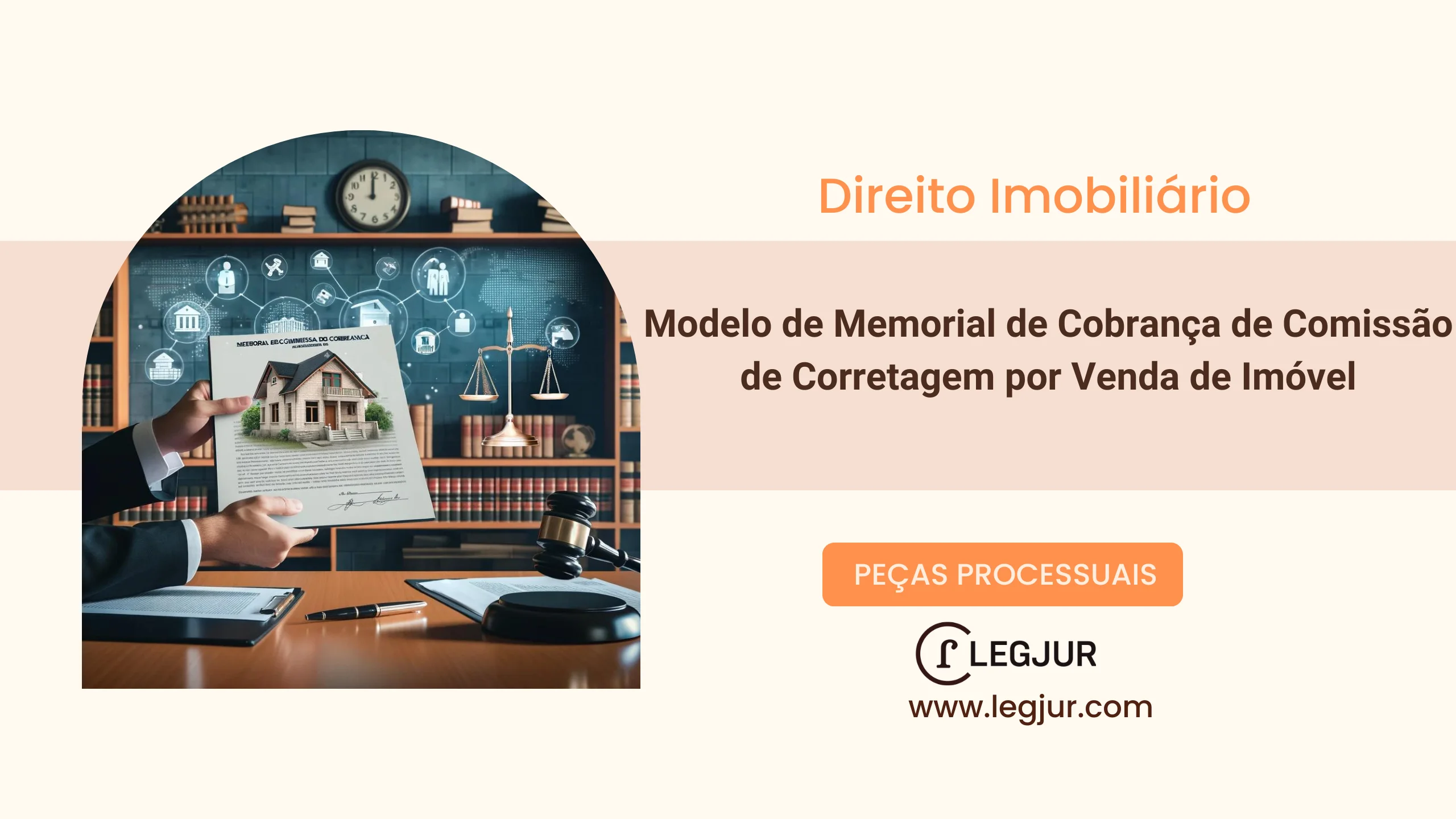 Modelo de Memoriais em Ação de Cobrança de Comissão de Corretagem com Fundamentação na Ausência de Resultado Útil