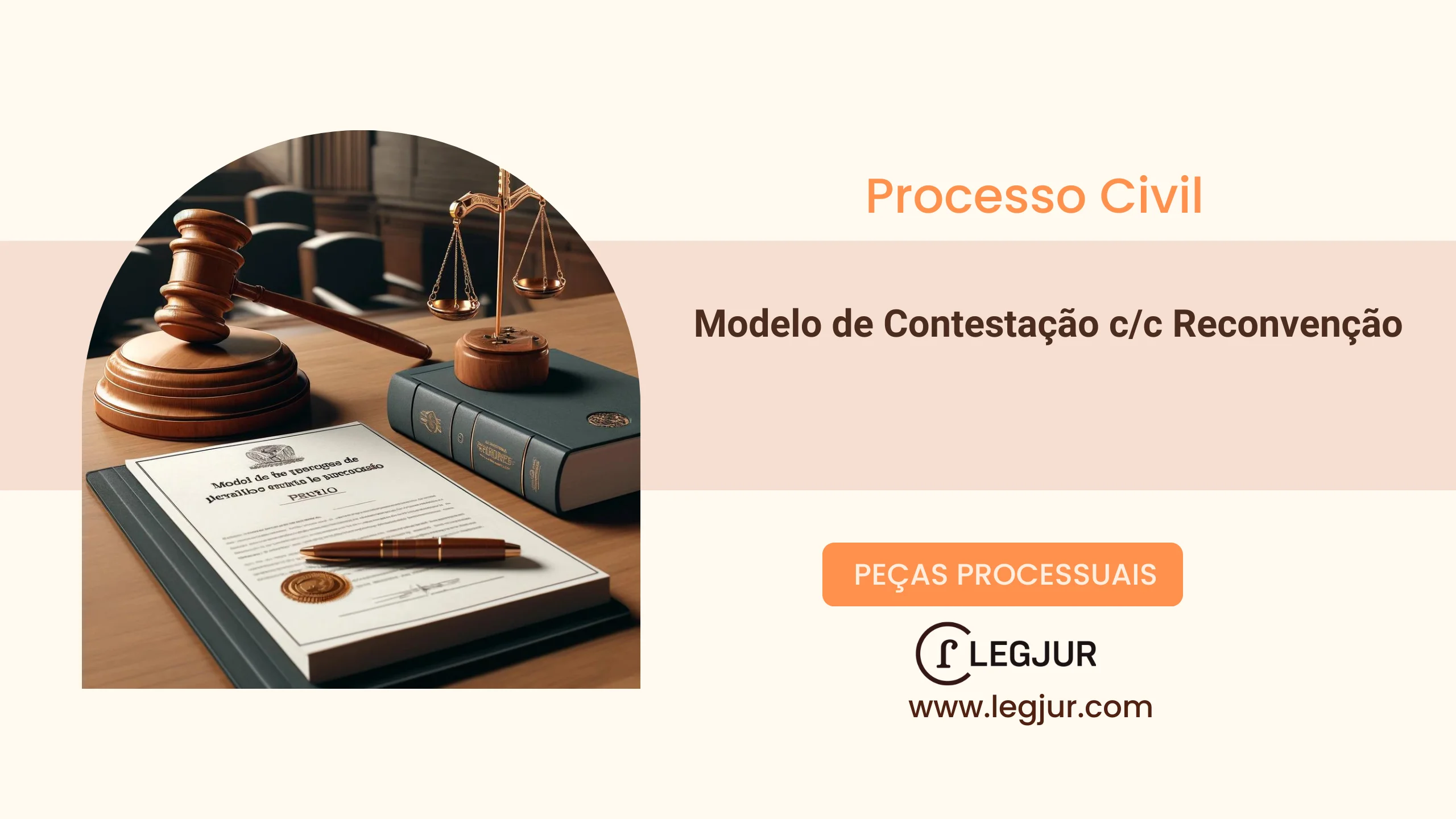 Modelo de Contestação Cumulada com Reconvenção em Ação Cível: Defesa e Pretensão Autônoma do Réu