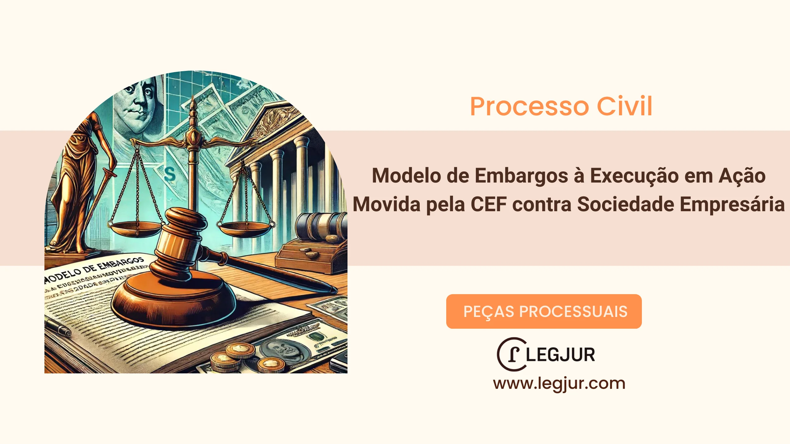 Modelo de Embargos à Execução em Face da Caixa Econômica Federal com Fundamentação no CPC/2015 e Discussão sobre Excesso de Execução e Encargos Contratuais Abusivos