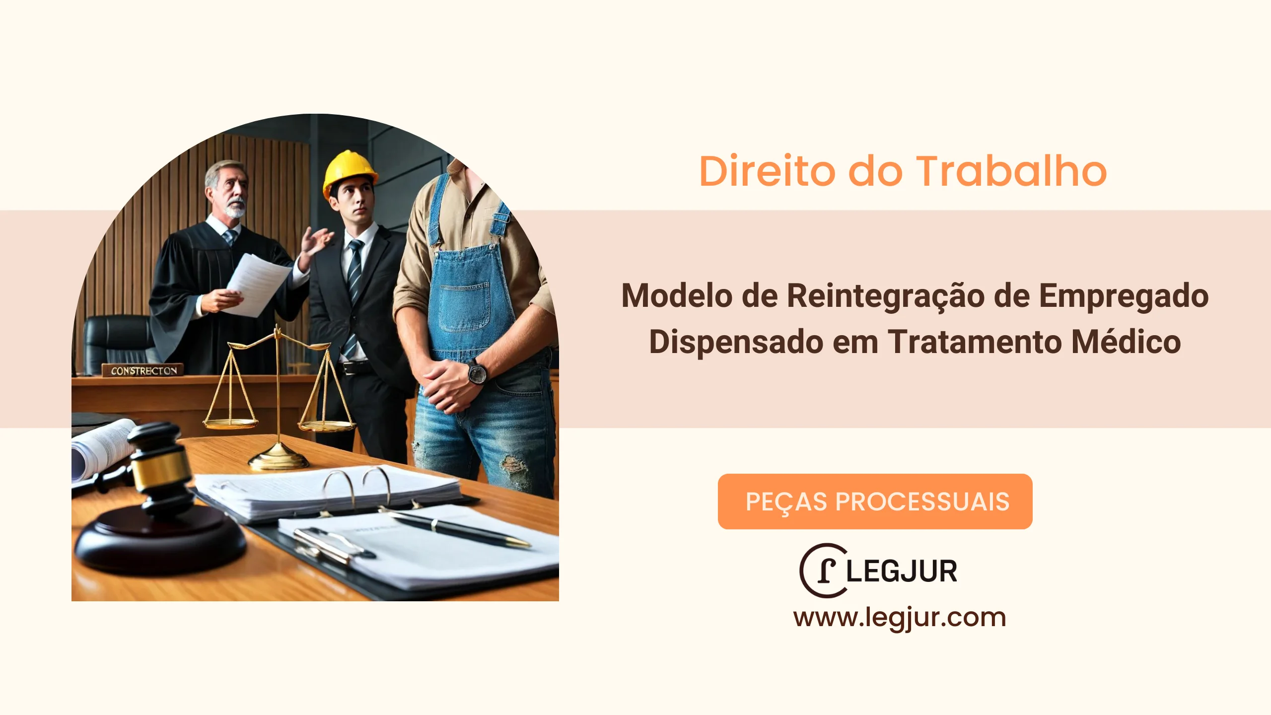 Modelo de Ação Trabalhista com Pedido de Tutela de Urgência para Reintegração de Empregado Dispensado Durante Tratamento Médico