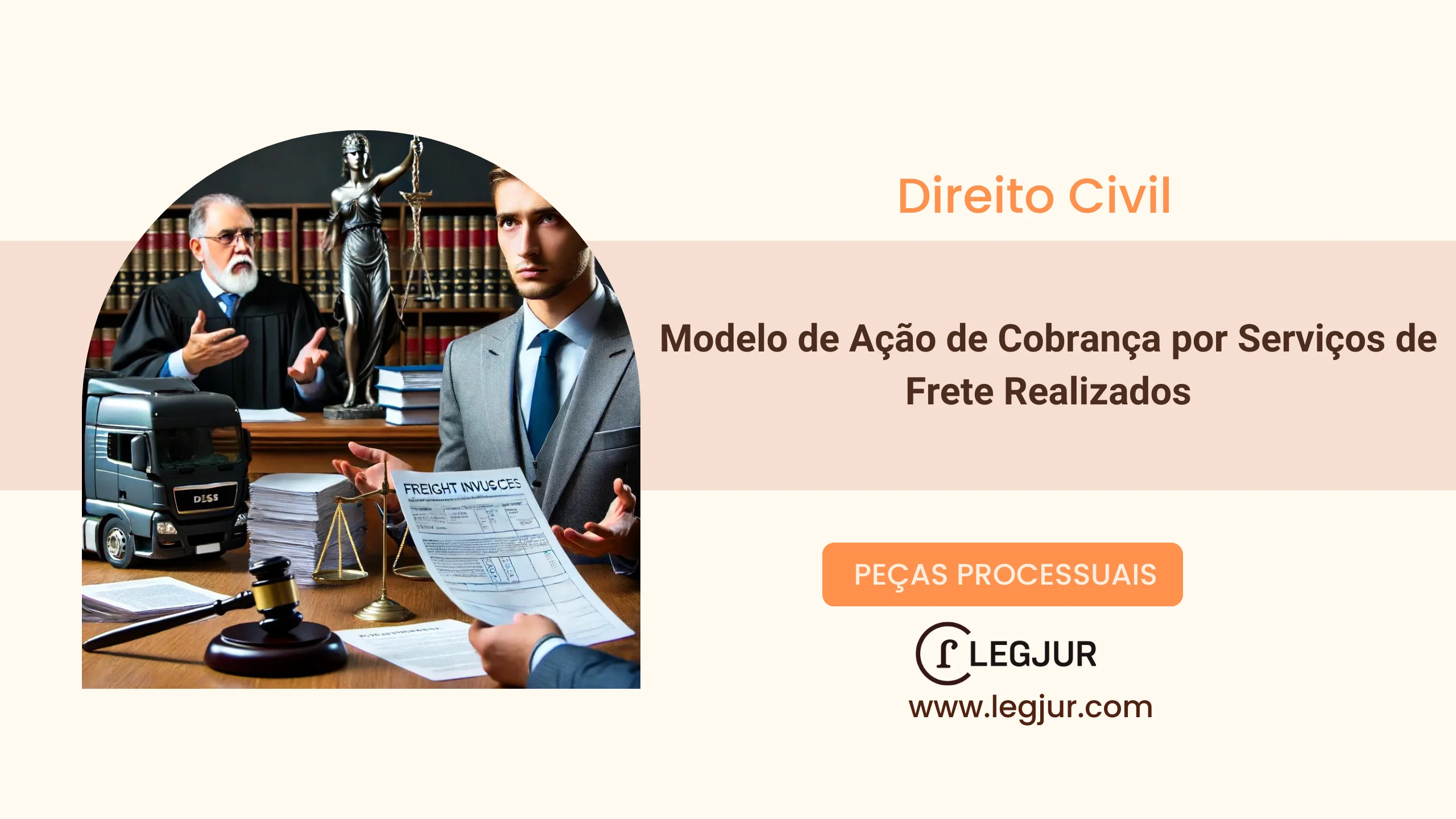 Modelo de Ação de Cobrança: Pedido de Pagamento por Serviços de Transporte com Fundamentação no Código Civil e Jurisprudência Aplicável