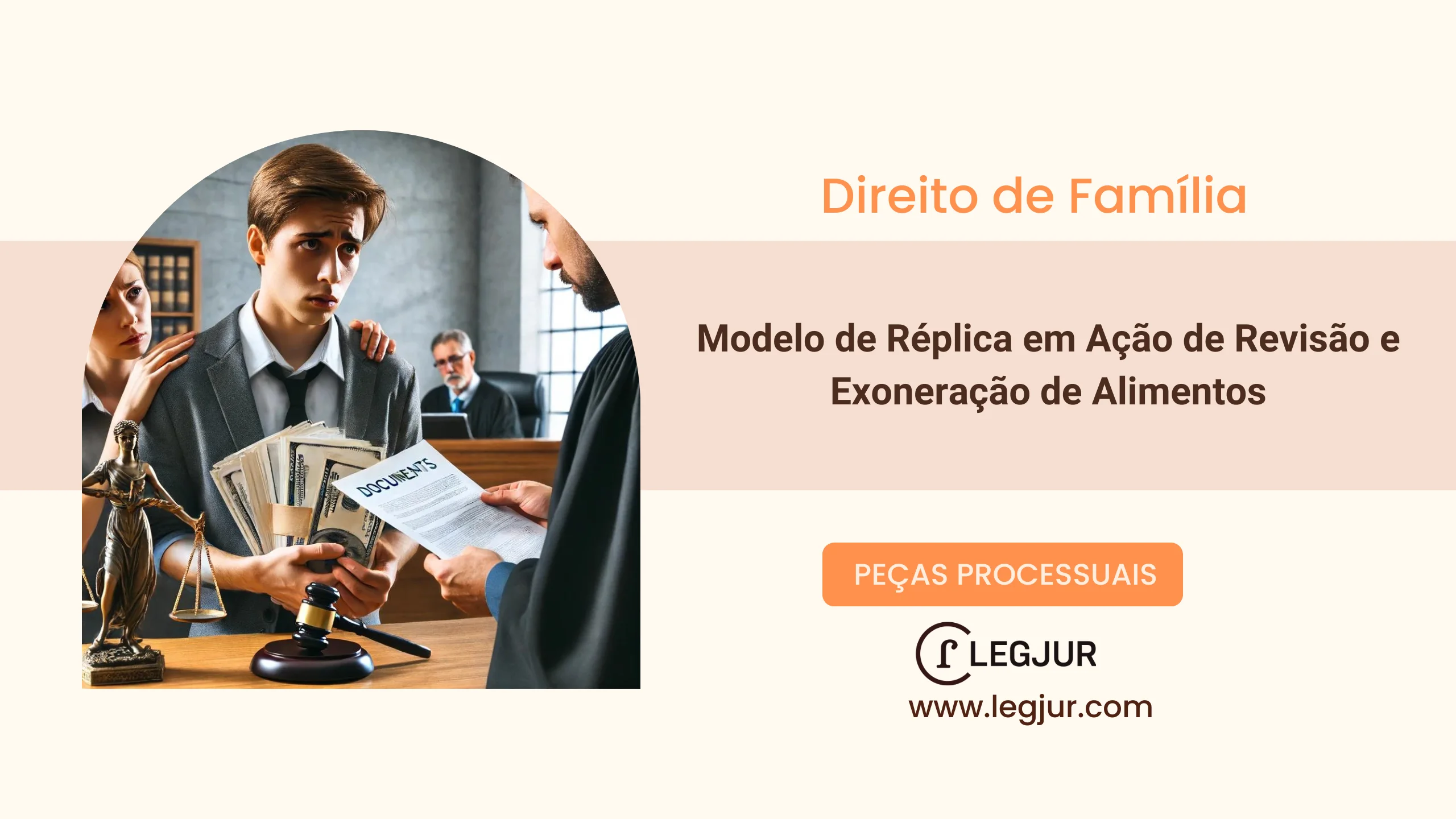 Modelo de Réplica à Contestação em Ação de Revisão e Exoneração de Pensão Alimentícia com Fundamentação no Binômio Necessidade-Possibilidade e Alteração de Condições Econômicas
