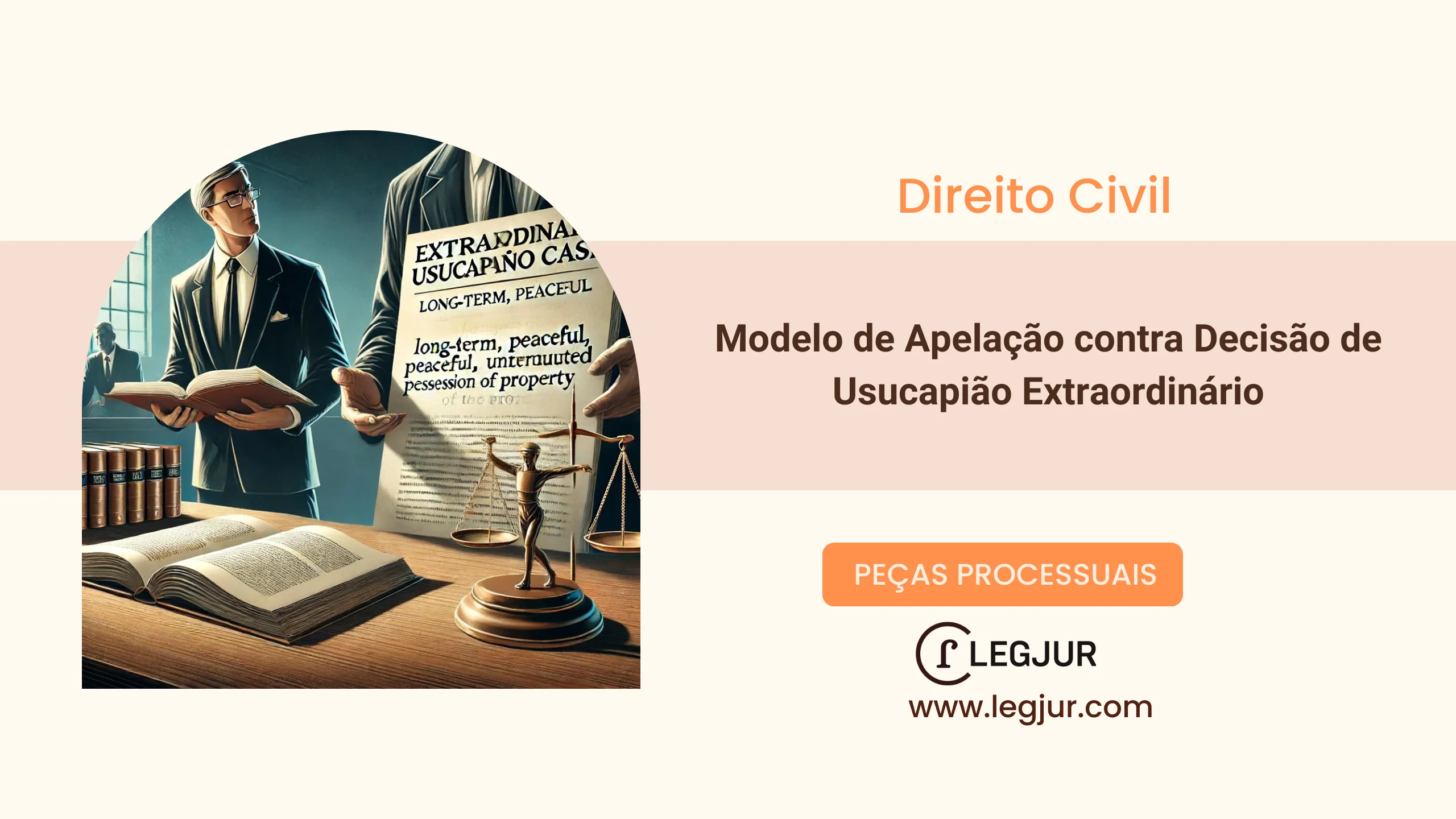 Modelo de Apelação contra Sentença de Improcedência em Ação de Usucapião Extraordinária