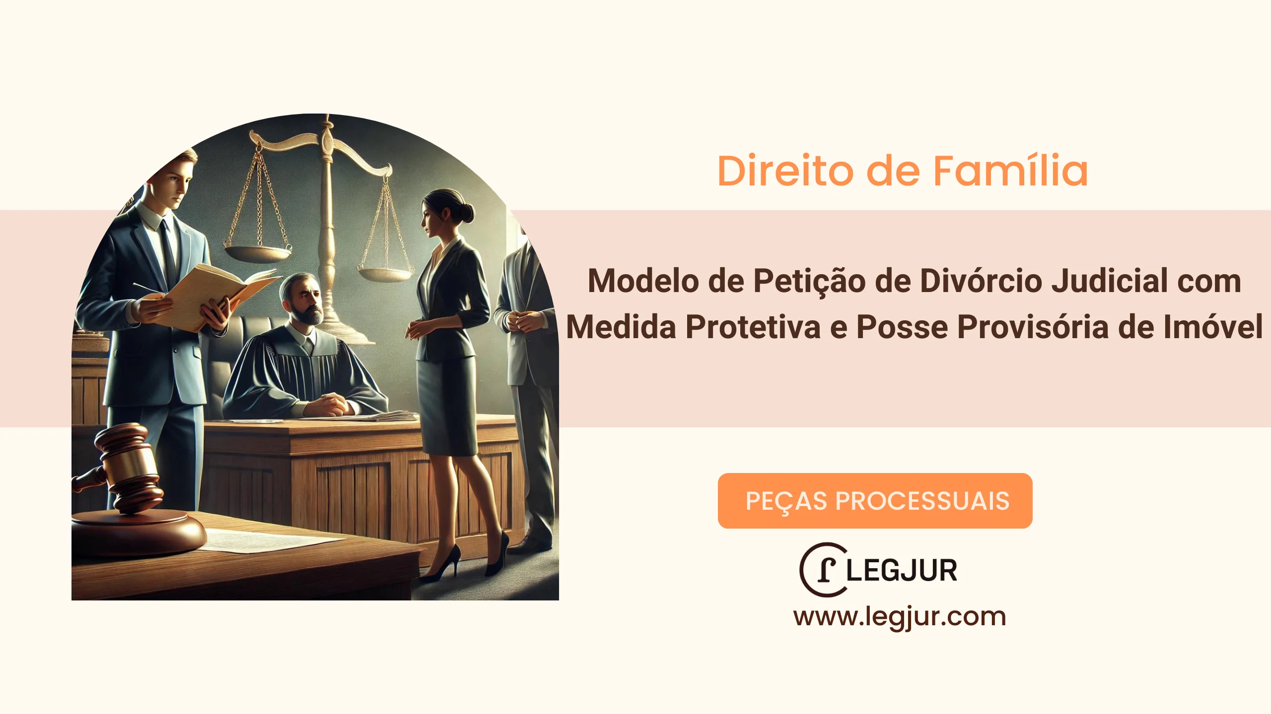 Modelo de Pedido de Divórcio com Retorno à Residência e Medida Protetiva com Base na Lei Maria da Penha