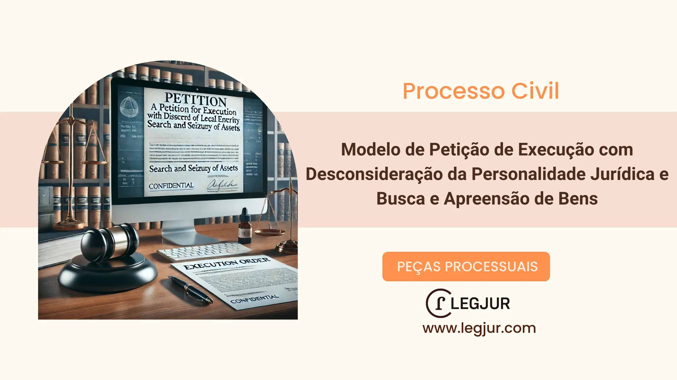 Modelo de Petição de Execução com Pedido de Desconsideração da Personalidade Jurídica e Busca de Penhora