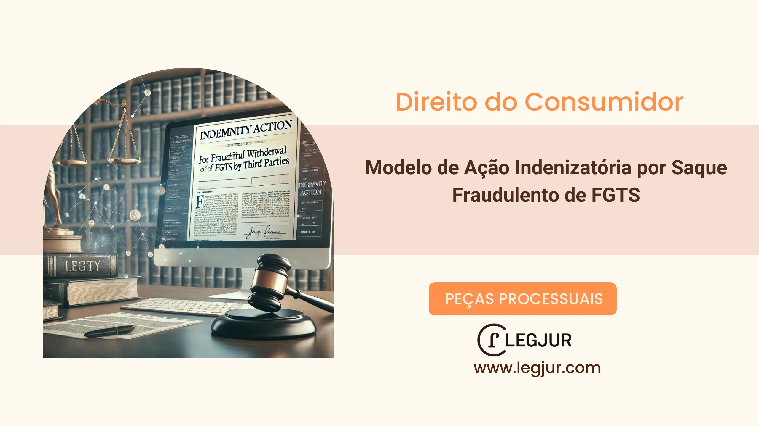 Modelo de Ação Indenizatória por Saque Fraudulento de FGTS Contra Instituição Financeira com Base no CDC e CC