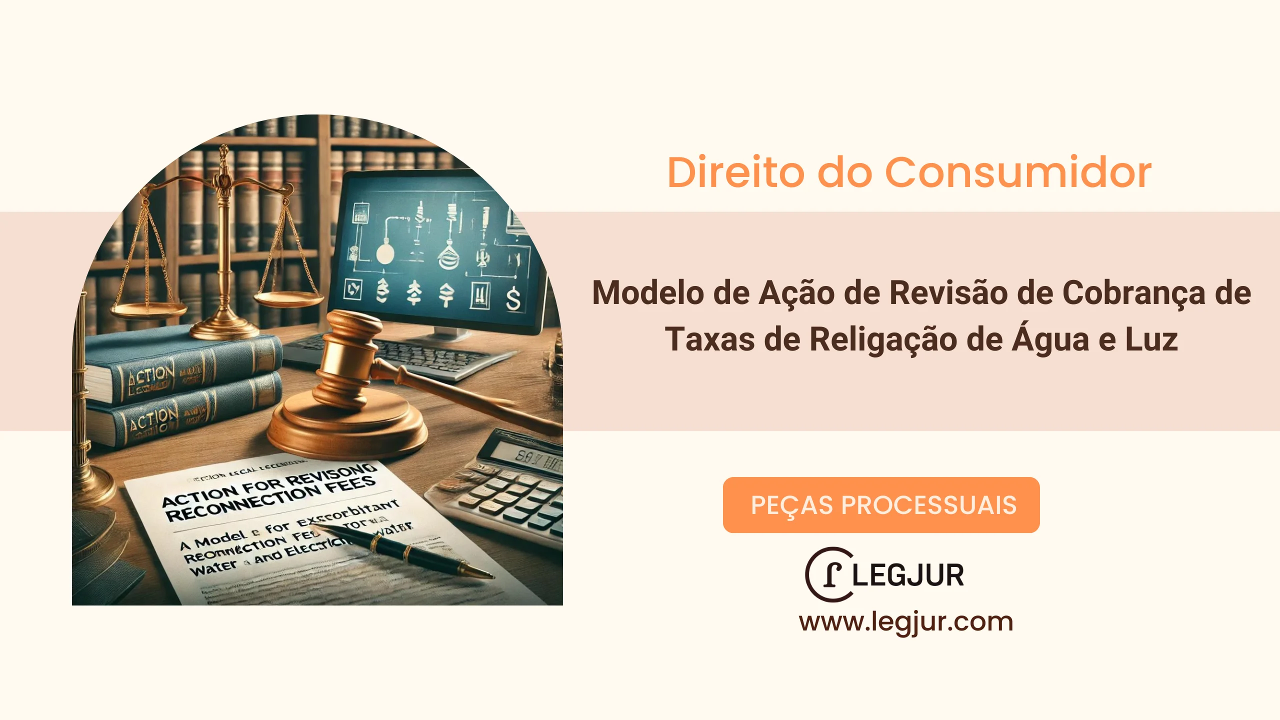 Modelo de Ação Declaratória de Inexistência de Débito Cumulada com Indenização por Danos Morais contra Concessionária por Cobrança Abusiva de Taxas de Religação de Serviços Essenciais