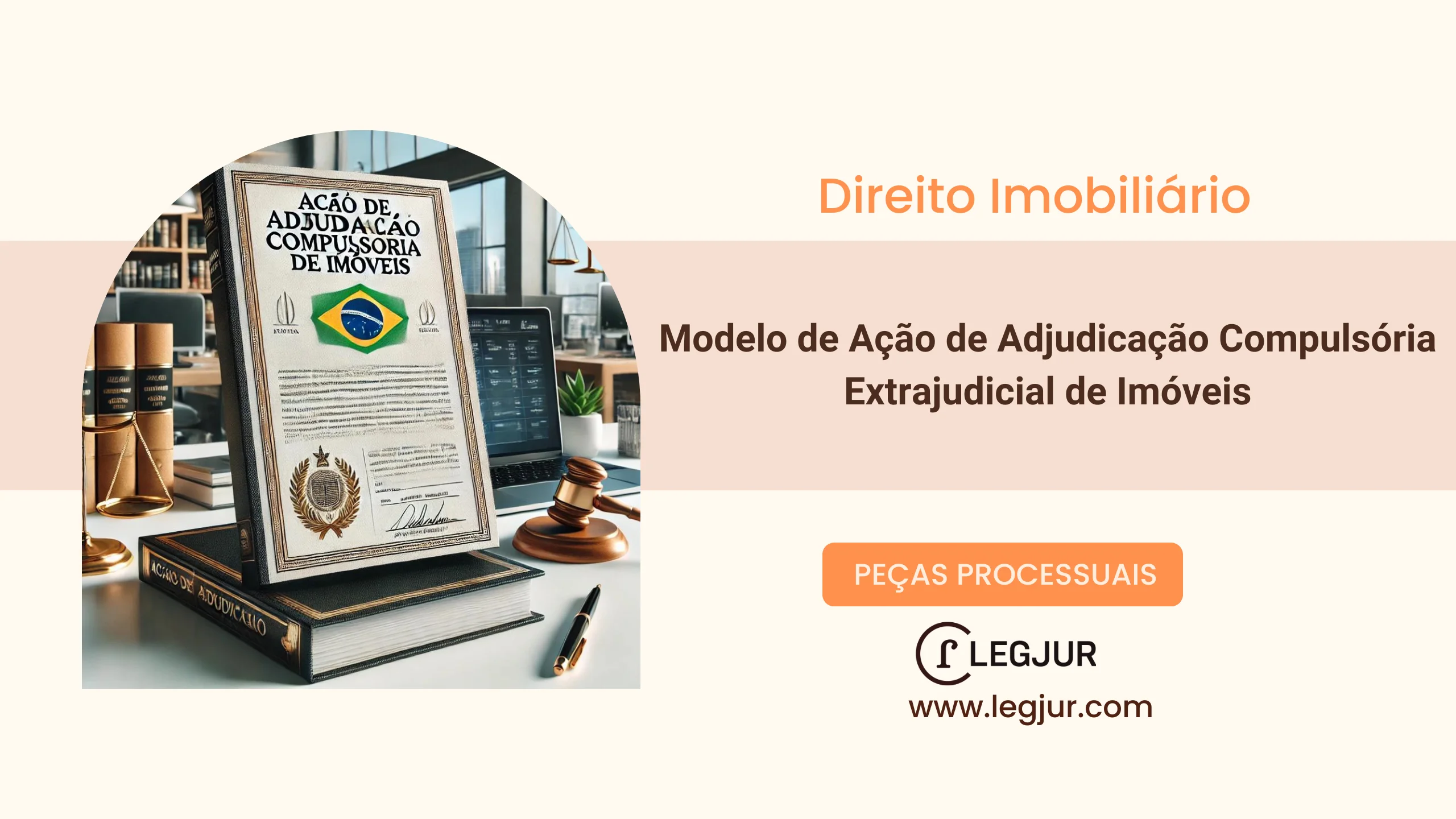 Modelo de Ação de Adjudicação Compulsória para Outorga de Escritura Definitiva de Imóvel Quitado