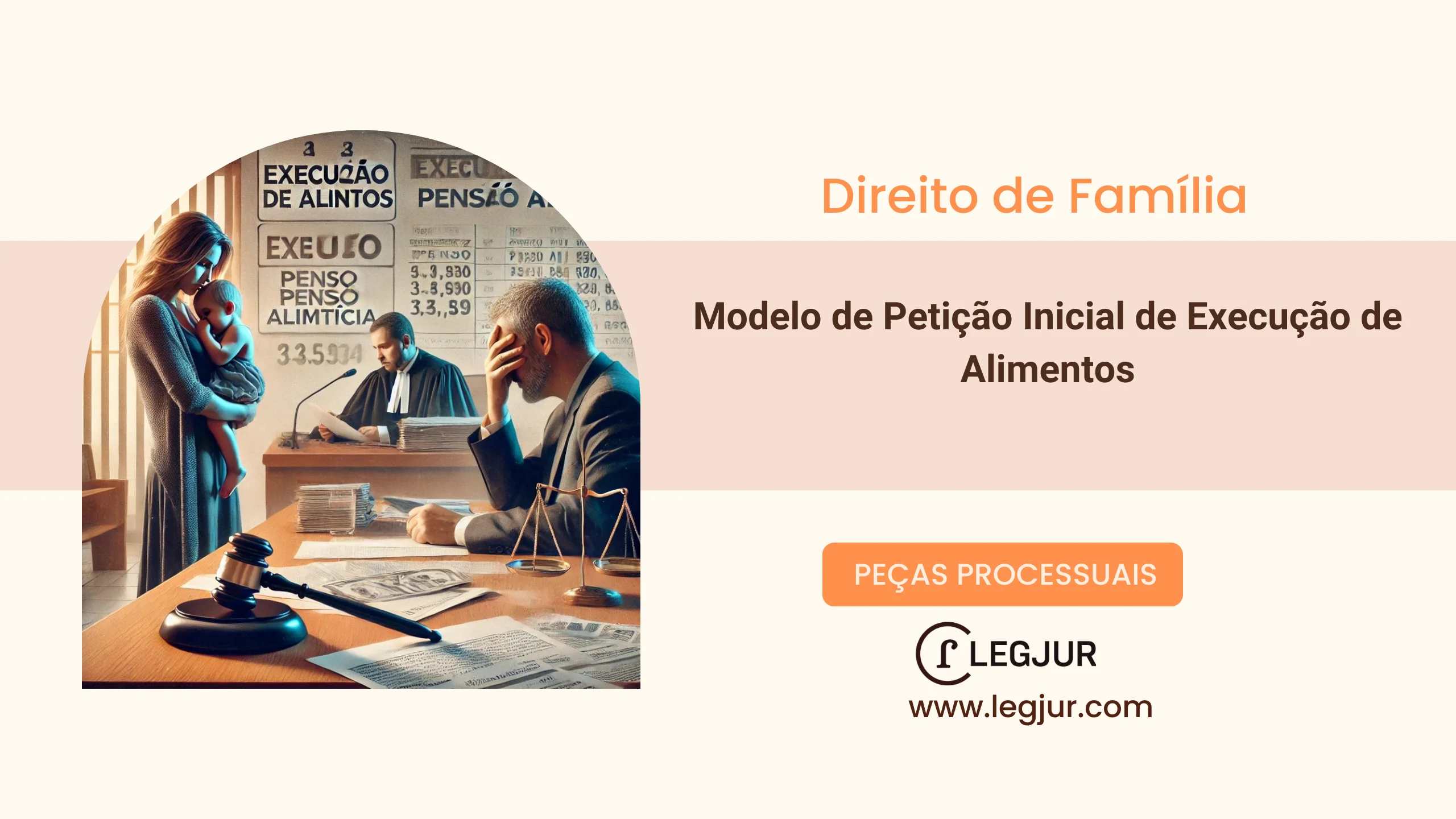 Modelo de Pedido de Execução de Alimentos com Decretação de Prisão Civil por Inadimplemento