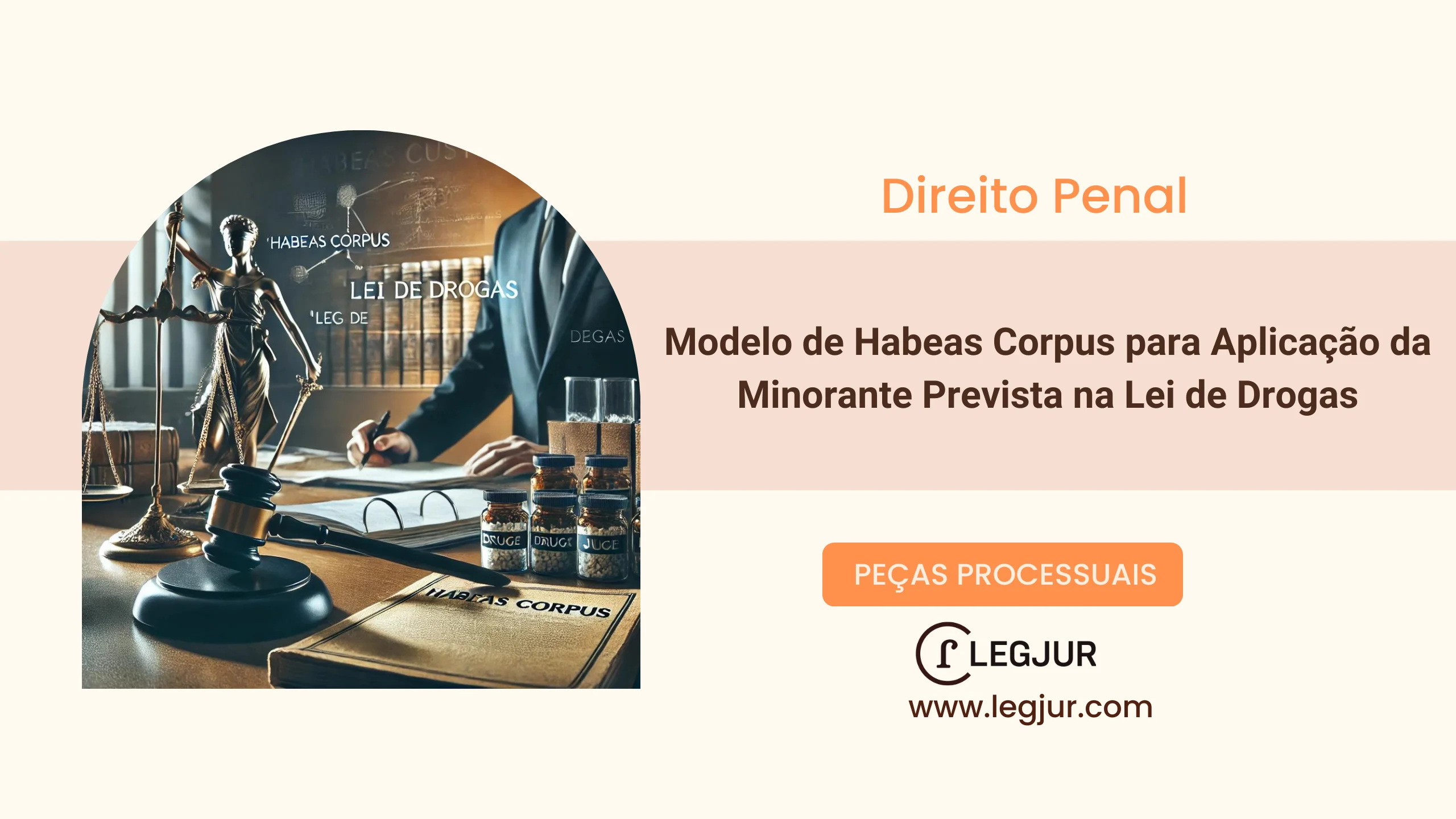 Modelo de Habeas Corpus com Pedido Liminar para Aplicação de Minorante no Crime de Tráfico de Drogas