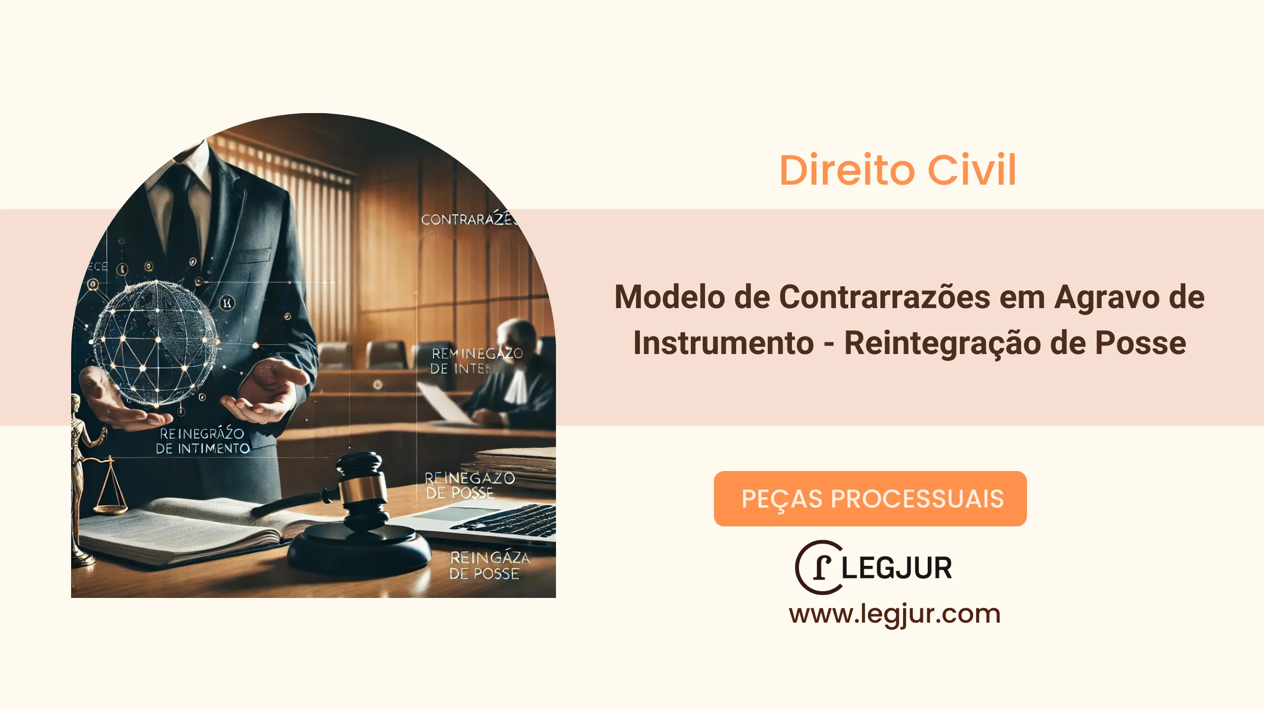 Modelo de Contrarrazões ao Agravo de Instrumento em Ação de Reintegração de Posse com Fundamentação no CPC/2015