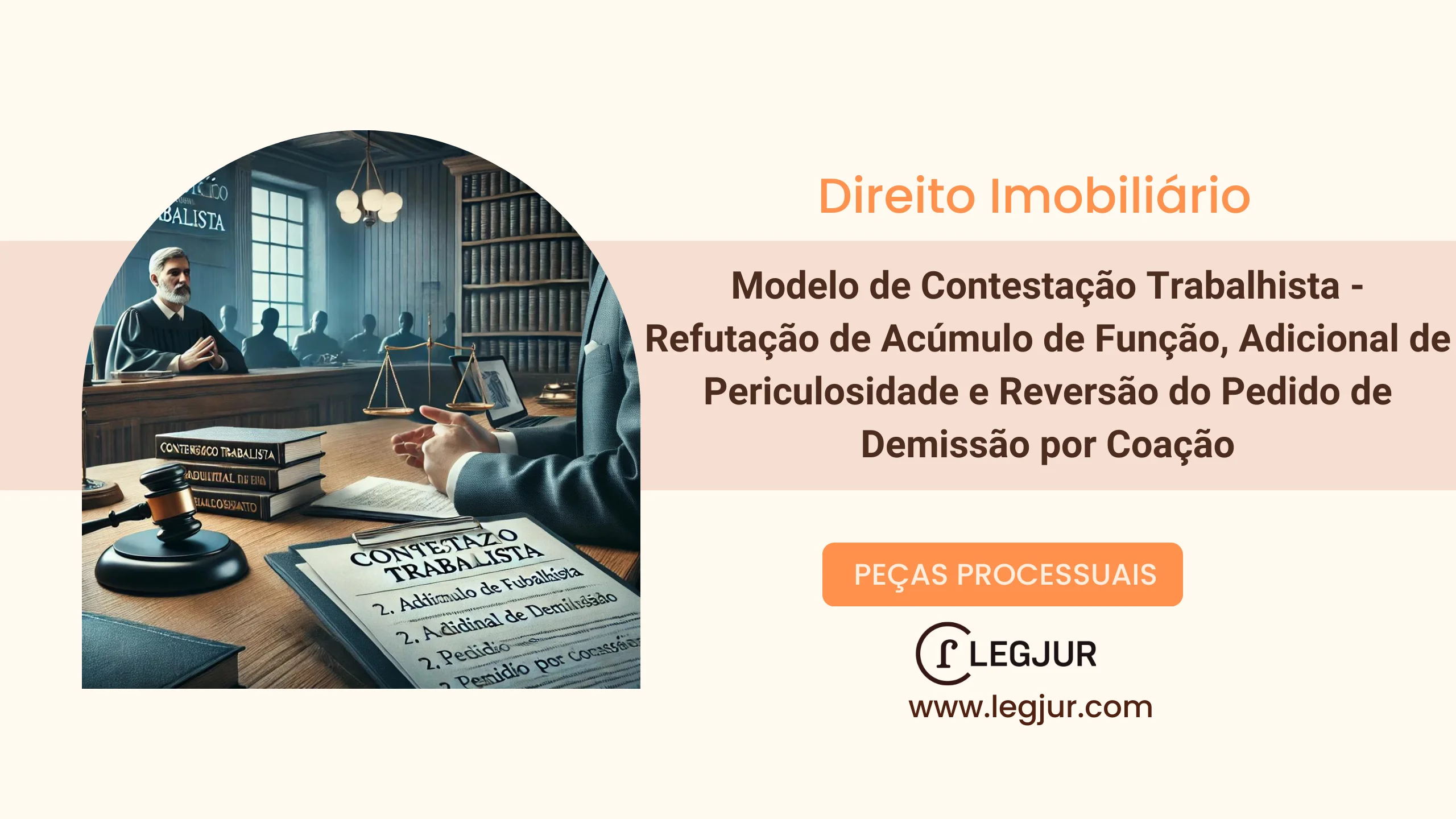 Modelo de Contestação Trabalhista: Defesa Contra Alegações de Acúmulo de Função, Periculosidade e Coação no Pedido de Demissão