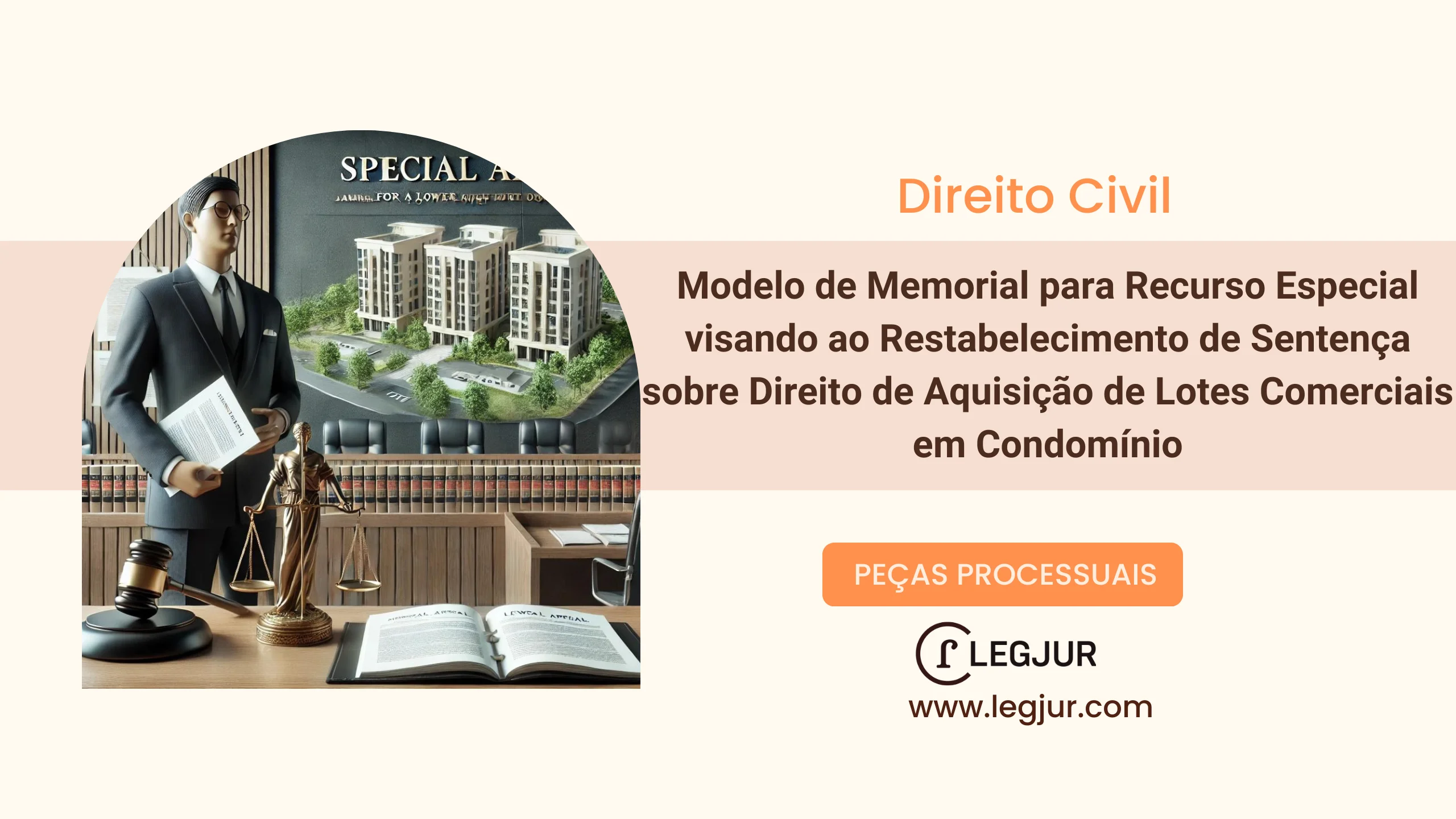 Modelo de Memorial ao Superior Tribunal de Justiça para Restabelecimento de Sentença de Primeiro Grau sobre Direito de Aquisição de Lotes Comerciais