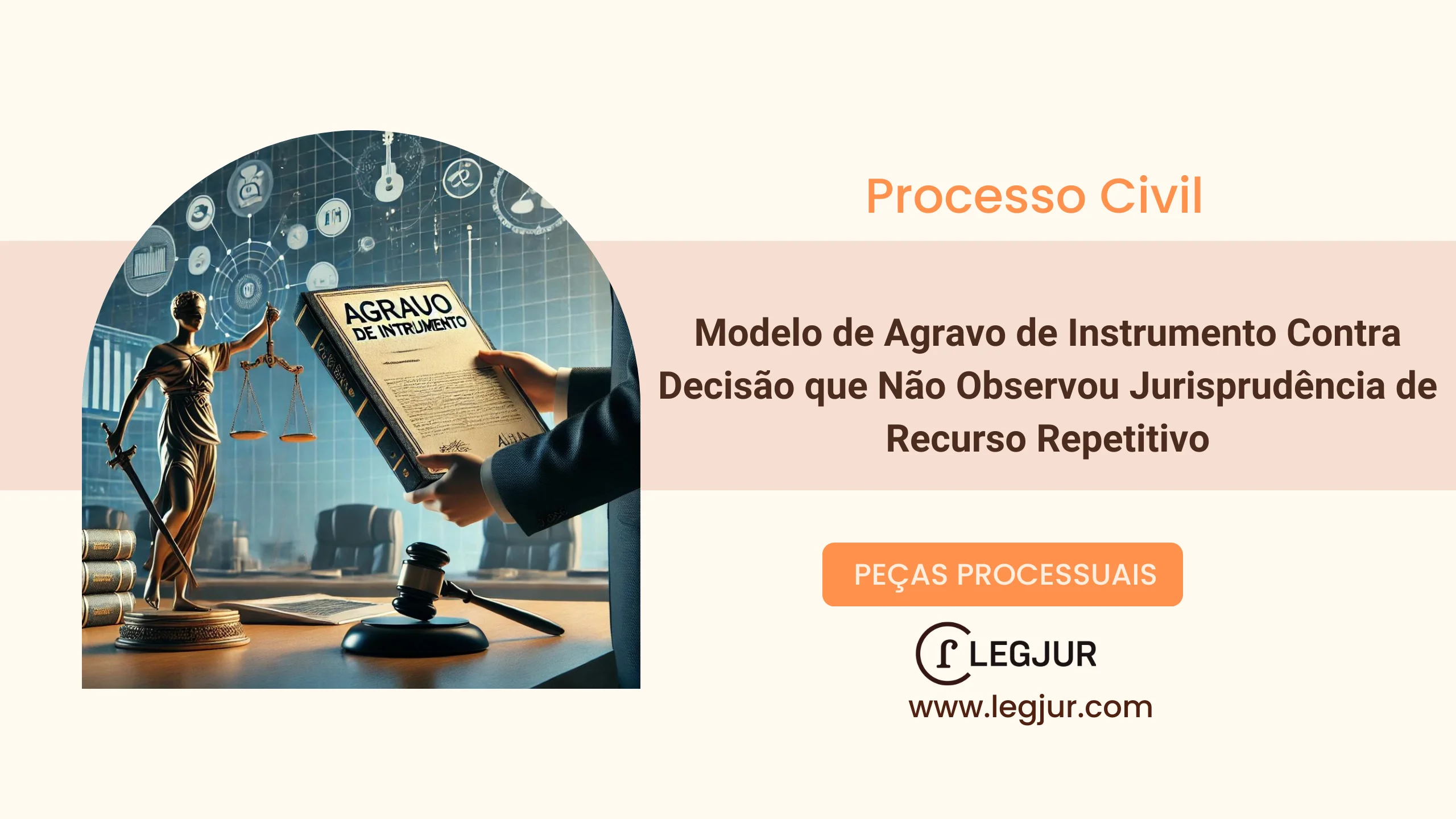 Modelo de Agravo de Instrumento contra Decisão Interlocutória com Fundamentação no CPC/2015, Art. 1.015