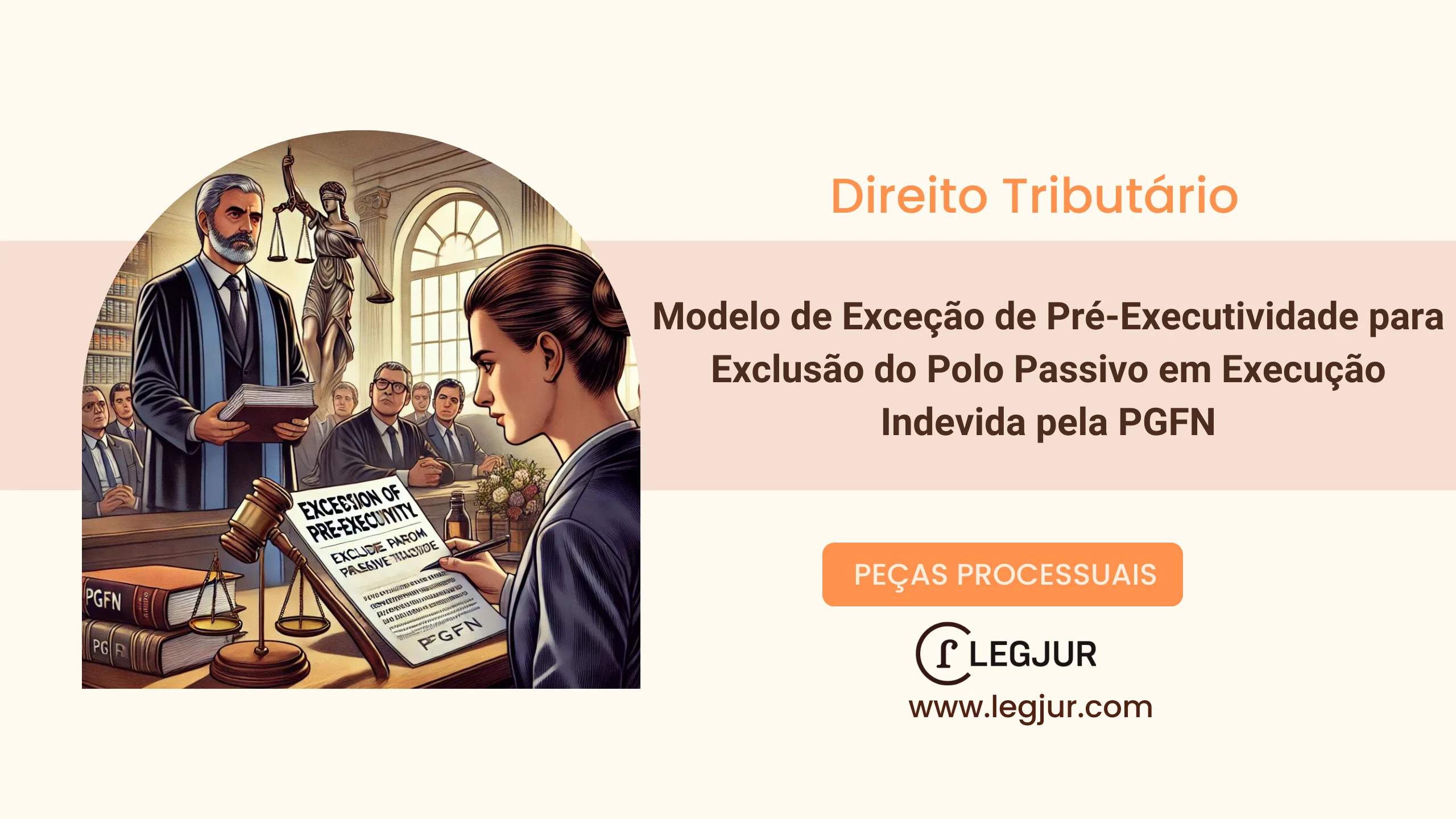 Modelo de Exceção de Pré-Executividade para Exclusão do Polo Passivo em Execução Fiscal com Fundamentação no CPC e CF
