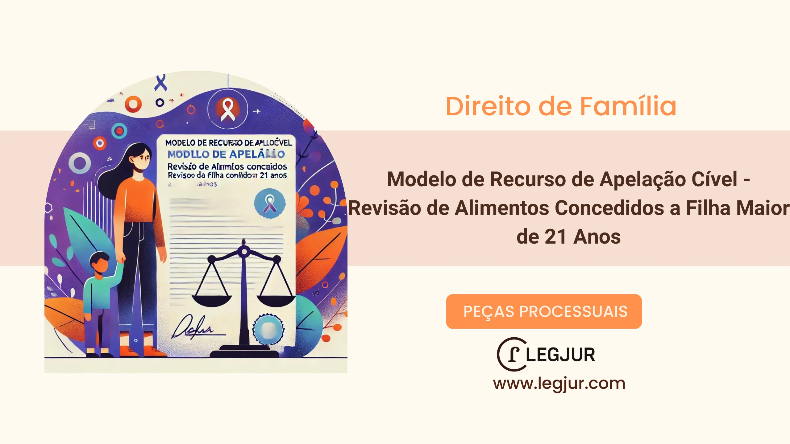 Modelo de Recurso de Apelação Cível para Exoneração de Pensão Alimentícia de Filha Maior de Idade com Curso Preparatório de Curta Duração