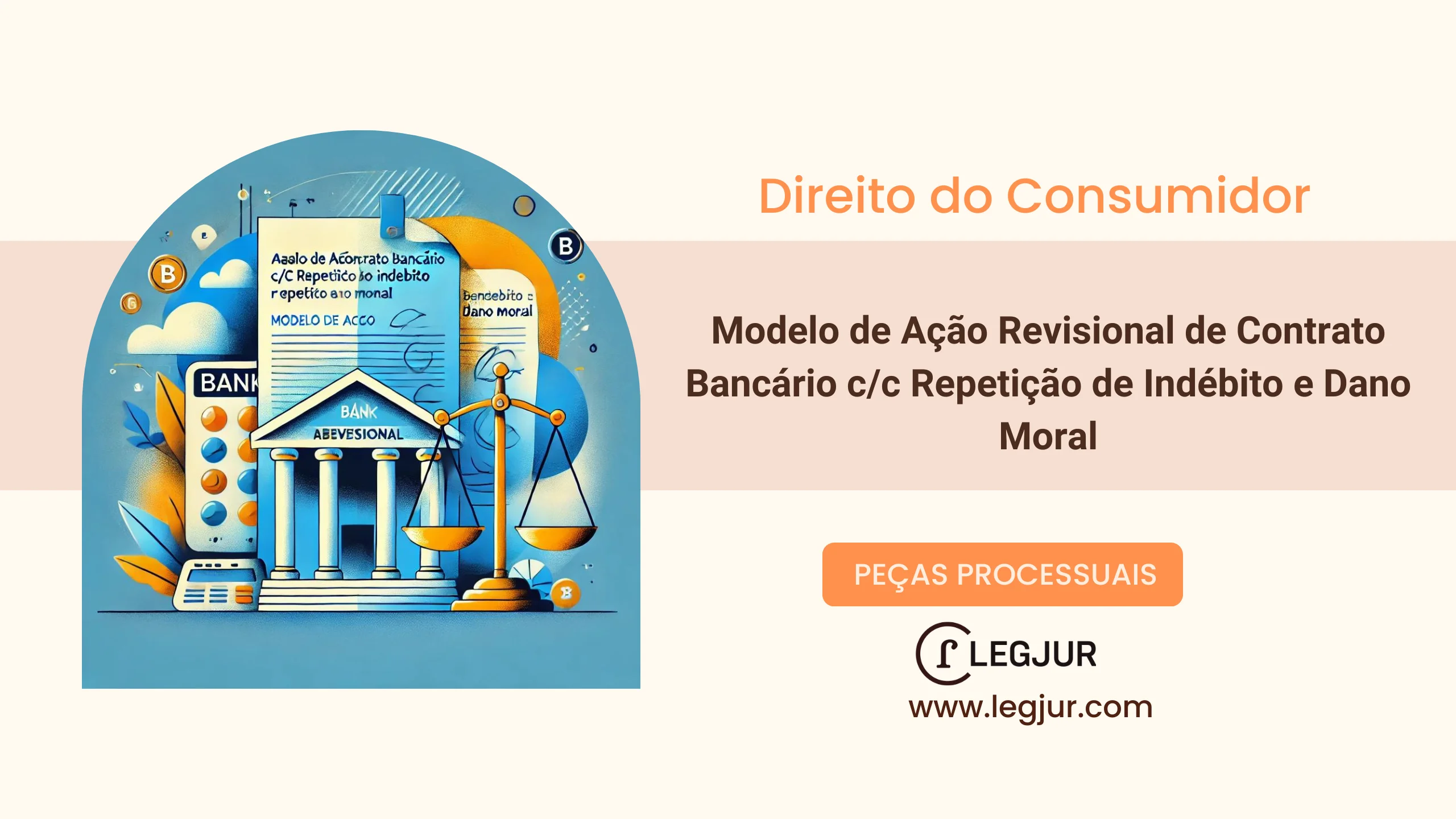 Modelo de Ação Revisional de Contrato Bancário com Pedido de Repetição de Indébito e Danos Morais em Favor de Servidora Pública com Doença Grave