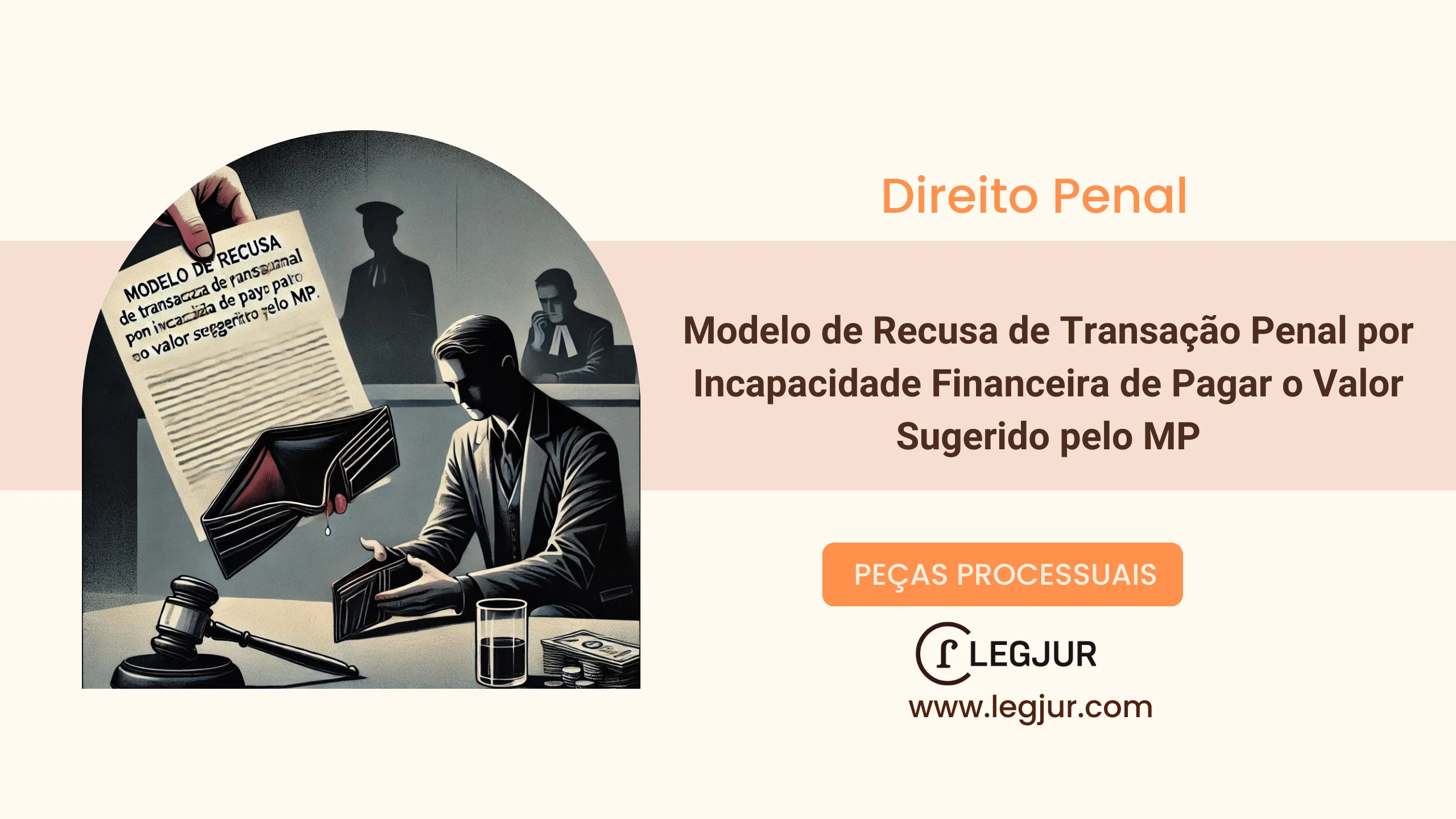 Modelo de Defesa com Juntada de Procuração em Caso de Transação Penal Recusada por Incapacidade Financeira do Réu