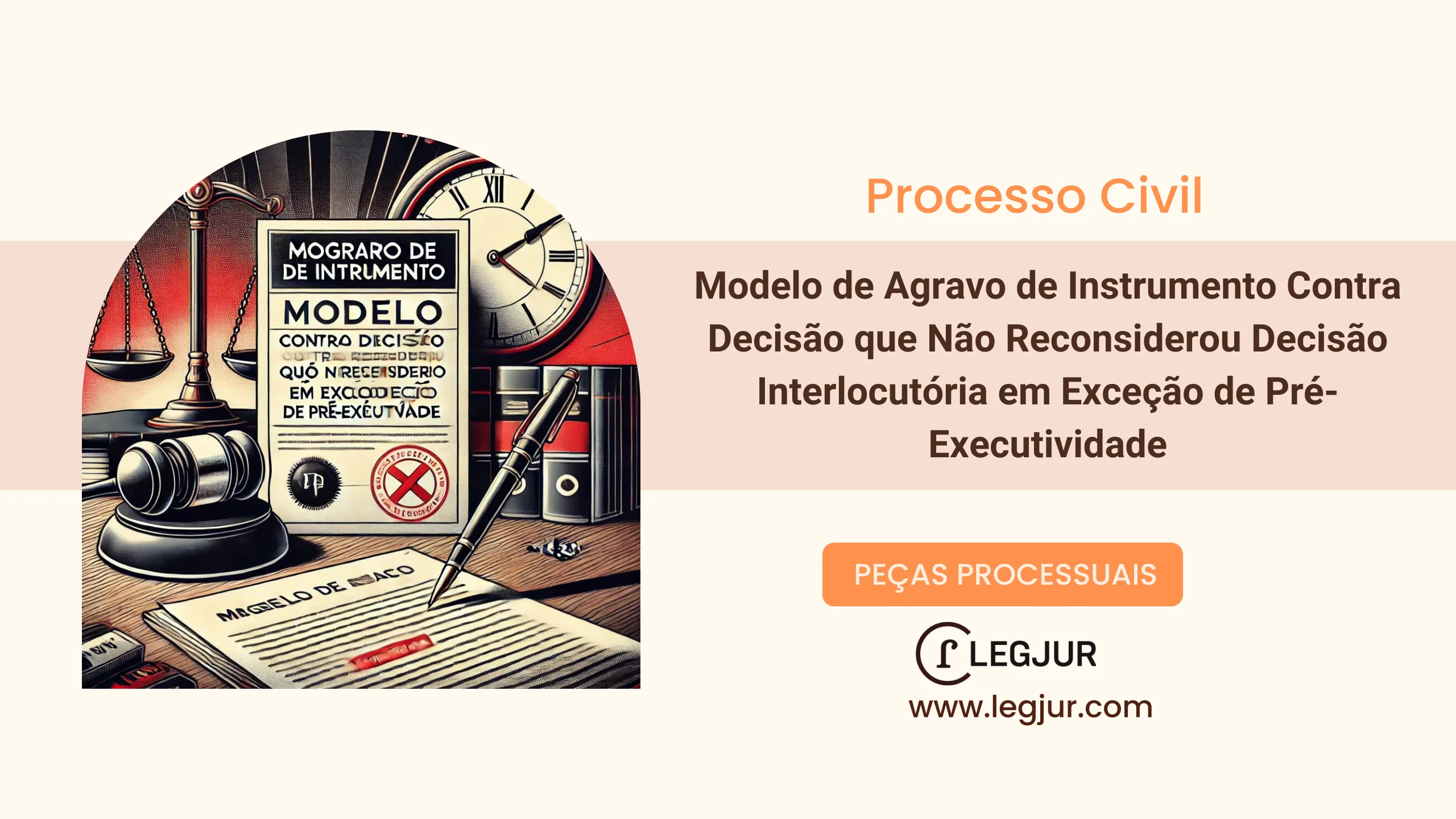 Modelo de Agravo de Instrumento contra Decisão Interlocutória que Rejeitou Exceção de Pré-Executividade sem Fundamentação