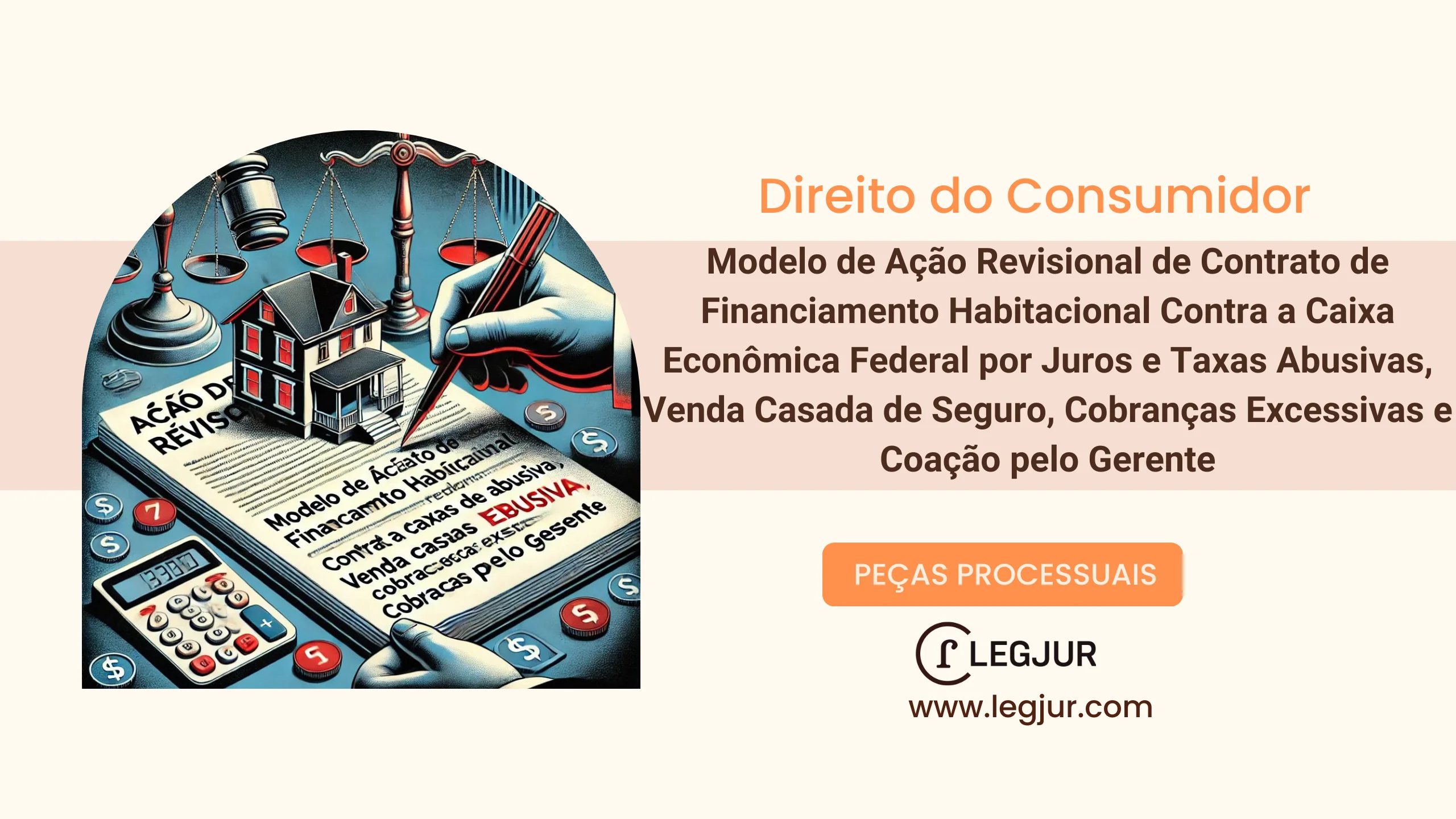 Modelo de Petição Inicial para Ação Revisional de Contrato de Financiamento Habitacional contra a Caixa Econômica Federal