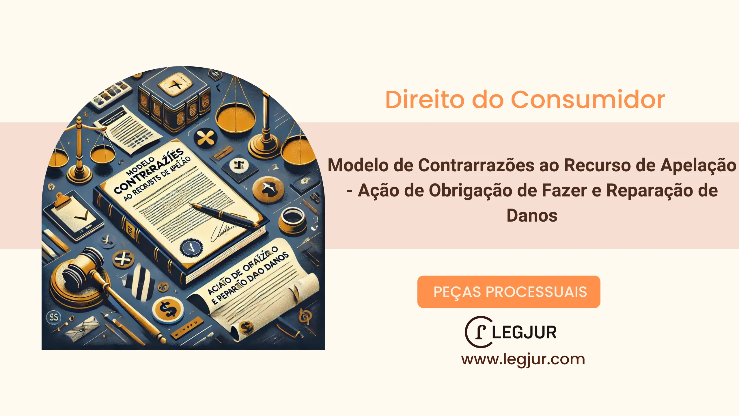 Modelo de Contrarrazões ao Recurso de Apelação em Ação de Obrigação de Fazer c/c Reparação por Danos Morais e Materiais