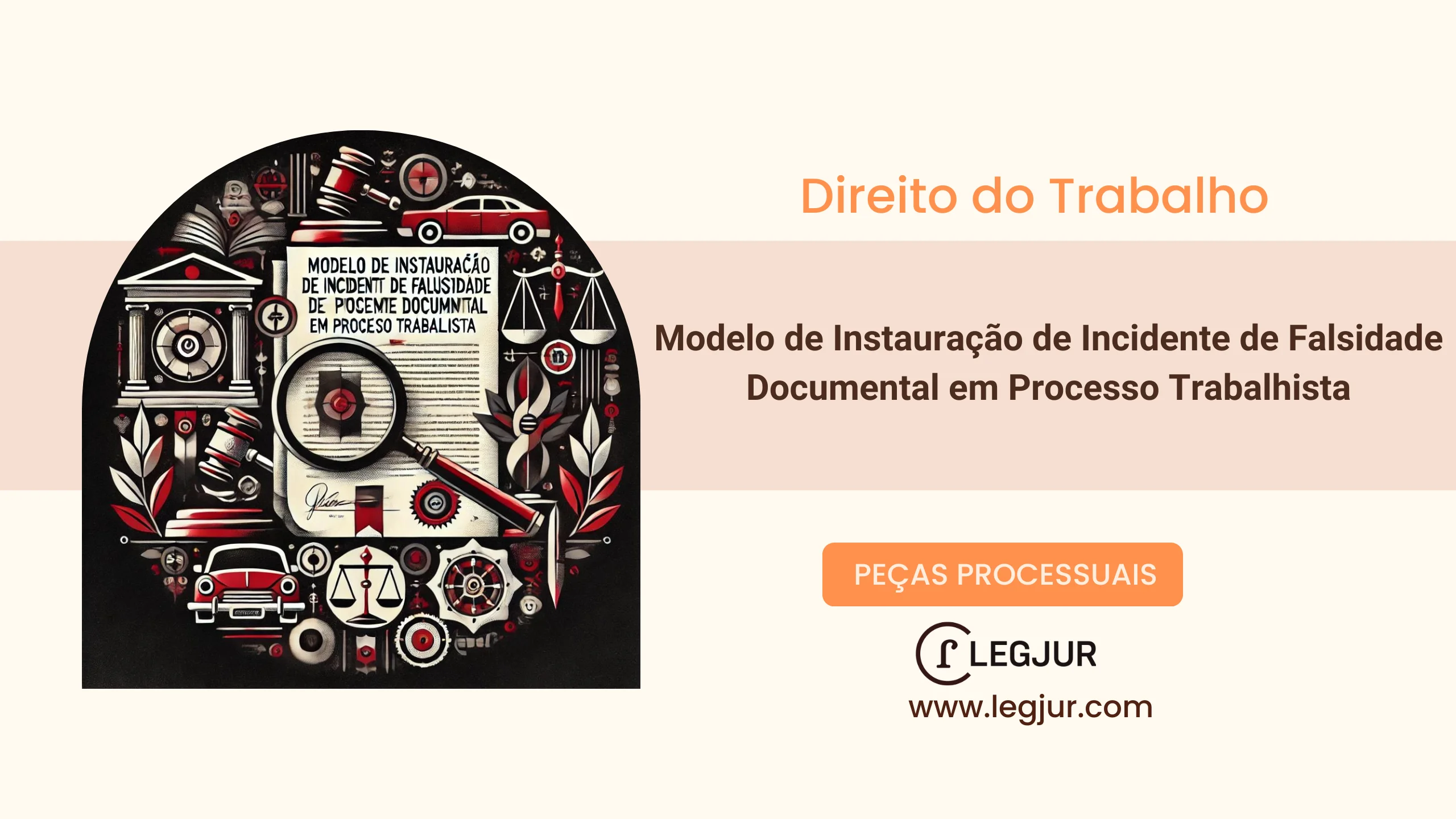 Modelo de Incidente de Falsidade Documental em Processo Trabalhista Suscitando Perícia Grafotécnica e Apuração da Autenticidade de Documento