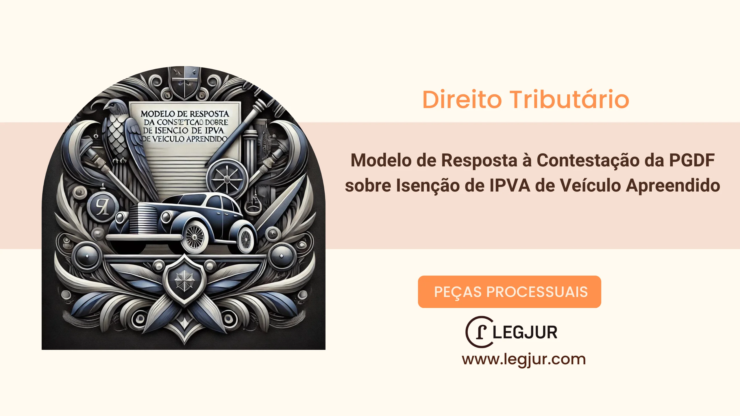 Modelo de Resposta à Contestação em Ação de Isenção de IPVA Decorrente de Apreensão de Veículo