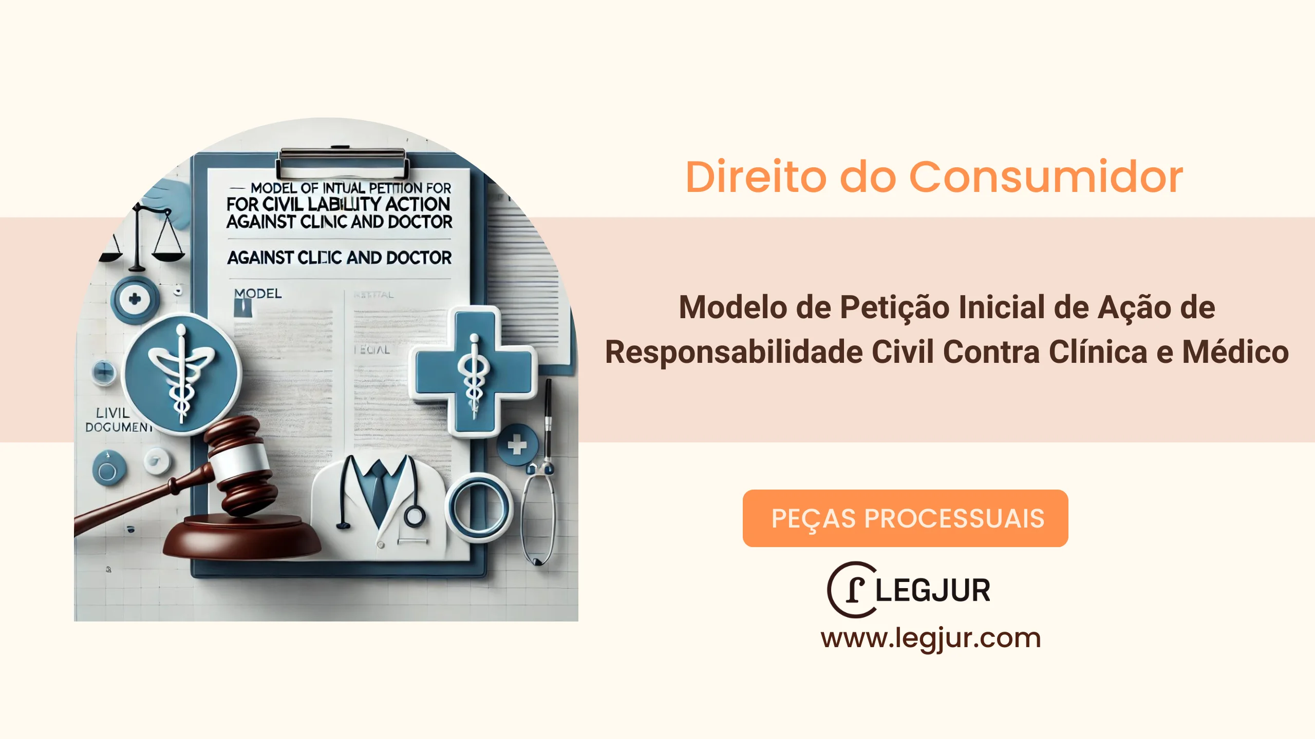 Modelo de Ação de Indenização por Danos Materiais, Morais e Produtivos com Pedido de Tutela de Urgência e Gratuidade de Justiça em Face de Médico Oftalmologista e Clínica - Caso de Responsabilidade Civil Médica