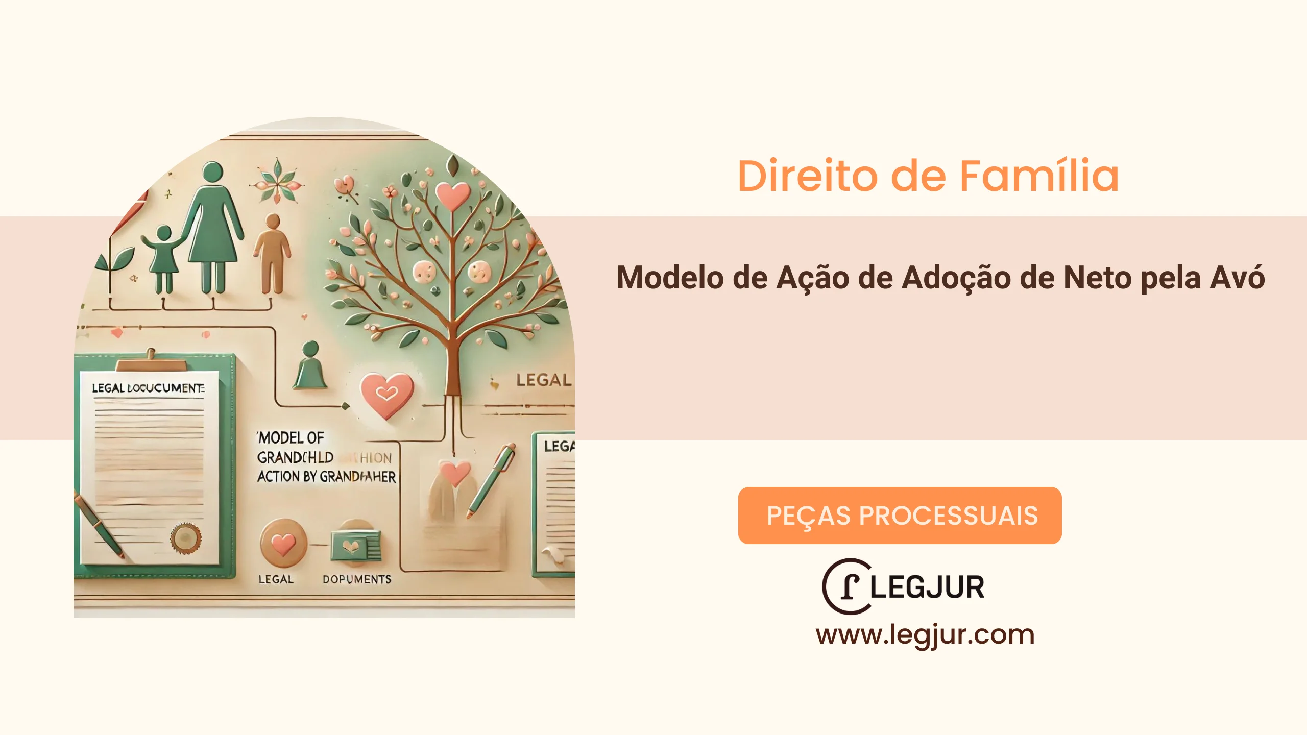 Modelo de Pedido de Adoção de Neto pela Avó com Base no ECA e Código Civil
