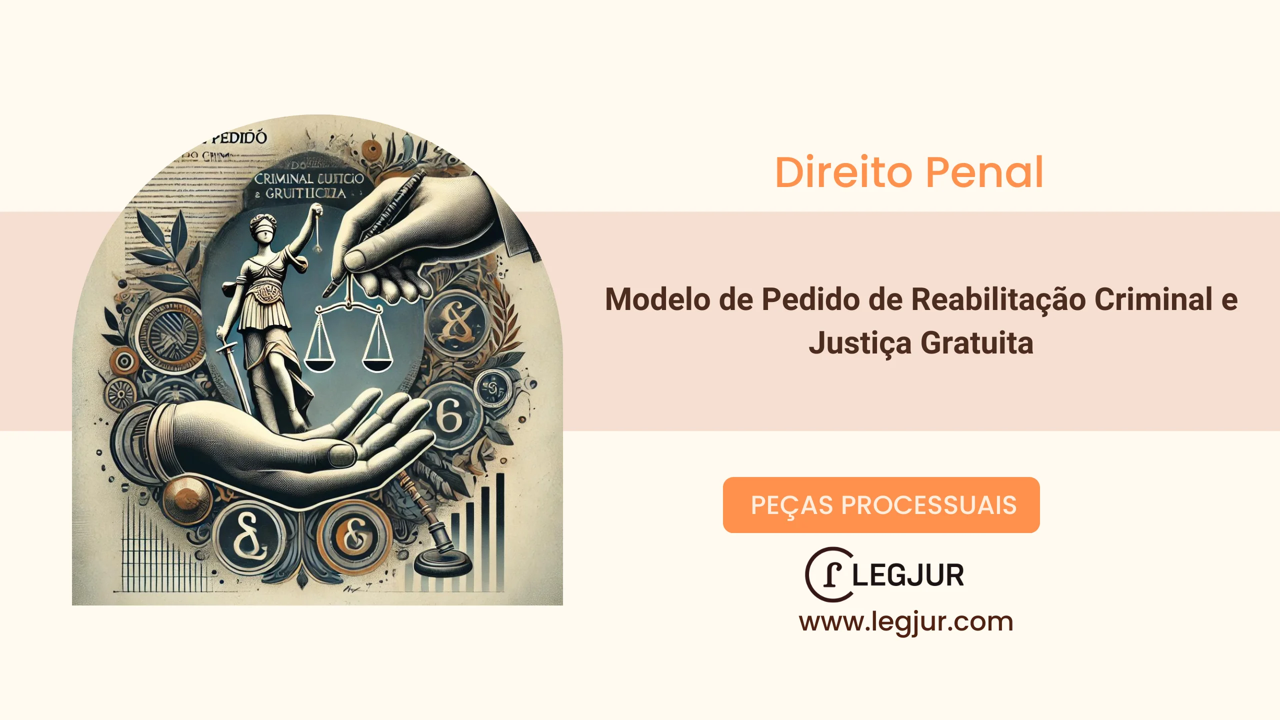 Modelo de Pedido de Reabilitação Criminal e Justiça Gratuita com Base no Código Penal e Código de Processo Penal