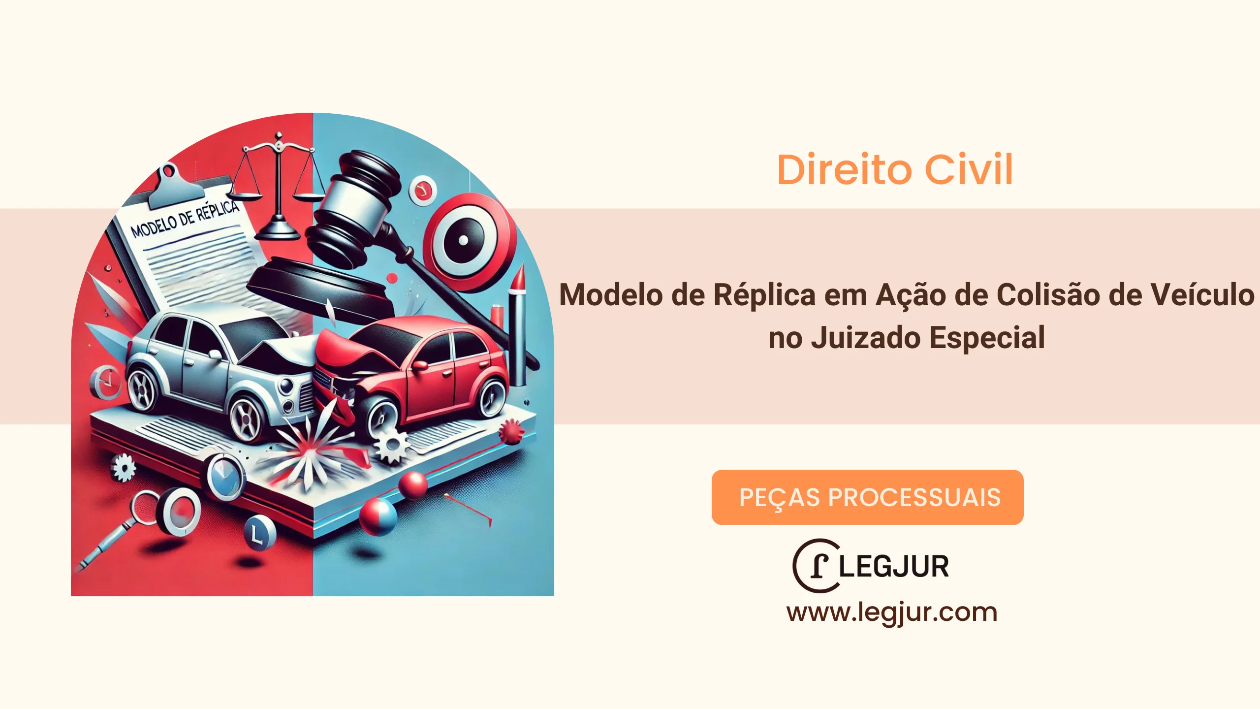 Modelo de Réplica à Contestação em Ação de Reparação de Danos Materiais por Acidente de Trânsito