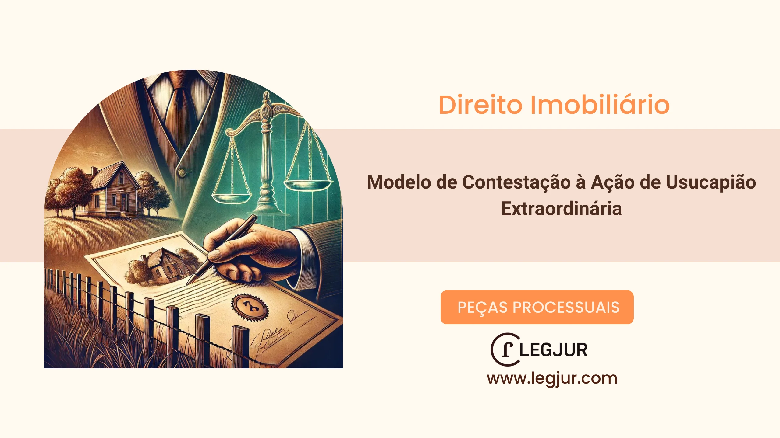 Modelo de Contestação em Ação de Usucapião Extraordinária – Defesa de Propriedade e Impugnação à Posse da Autora