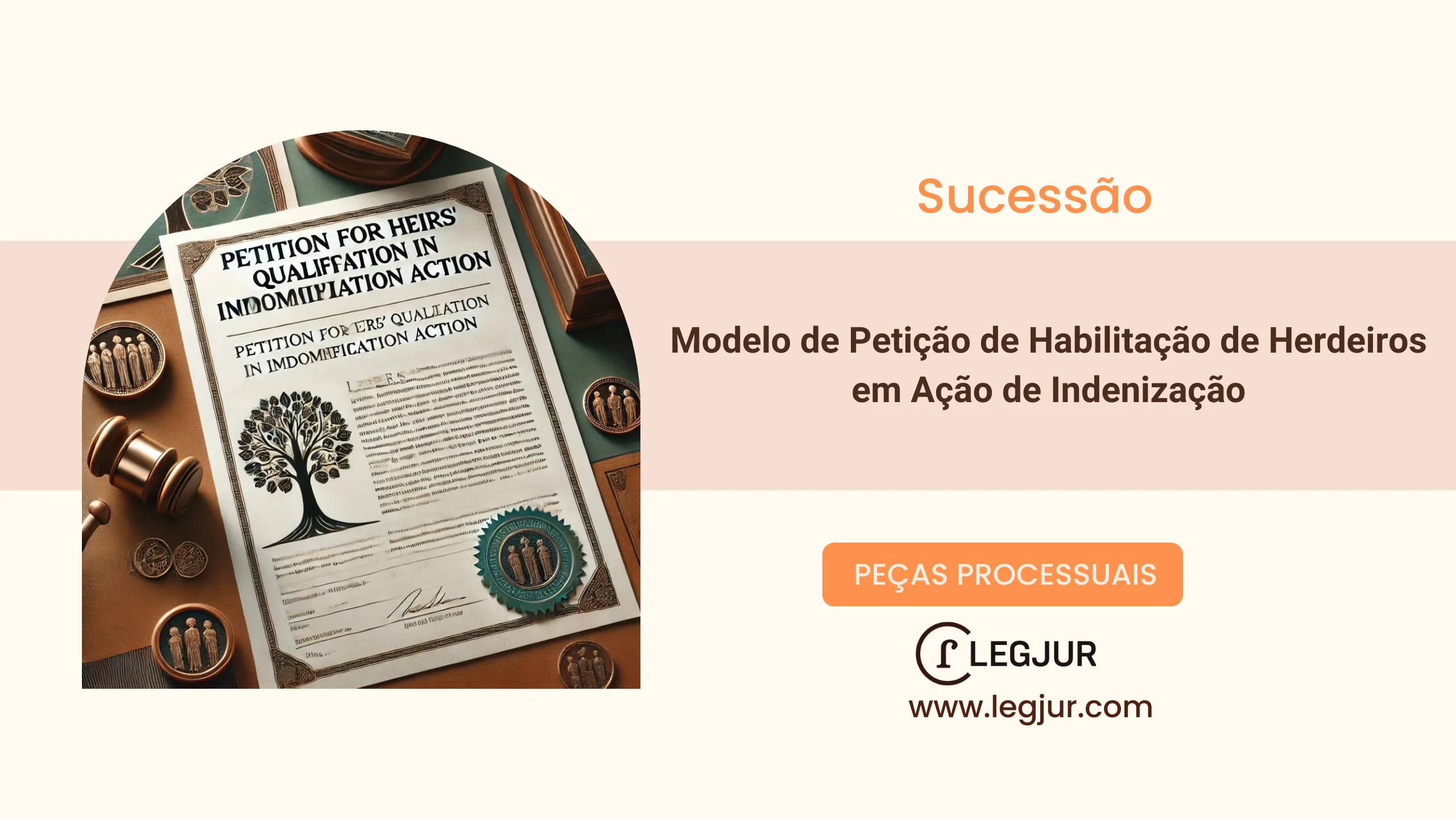 Modelo de Pedido de Habilitação de Herdeiros em Ação de Indenização contra Instituição Financeira com Base no CPC/2015, art. 110