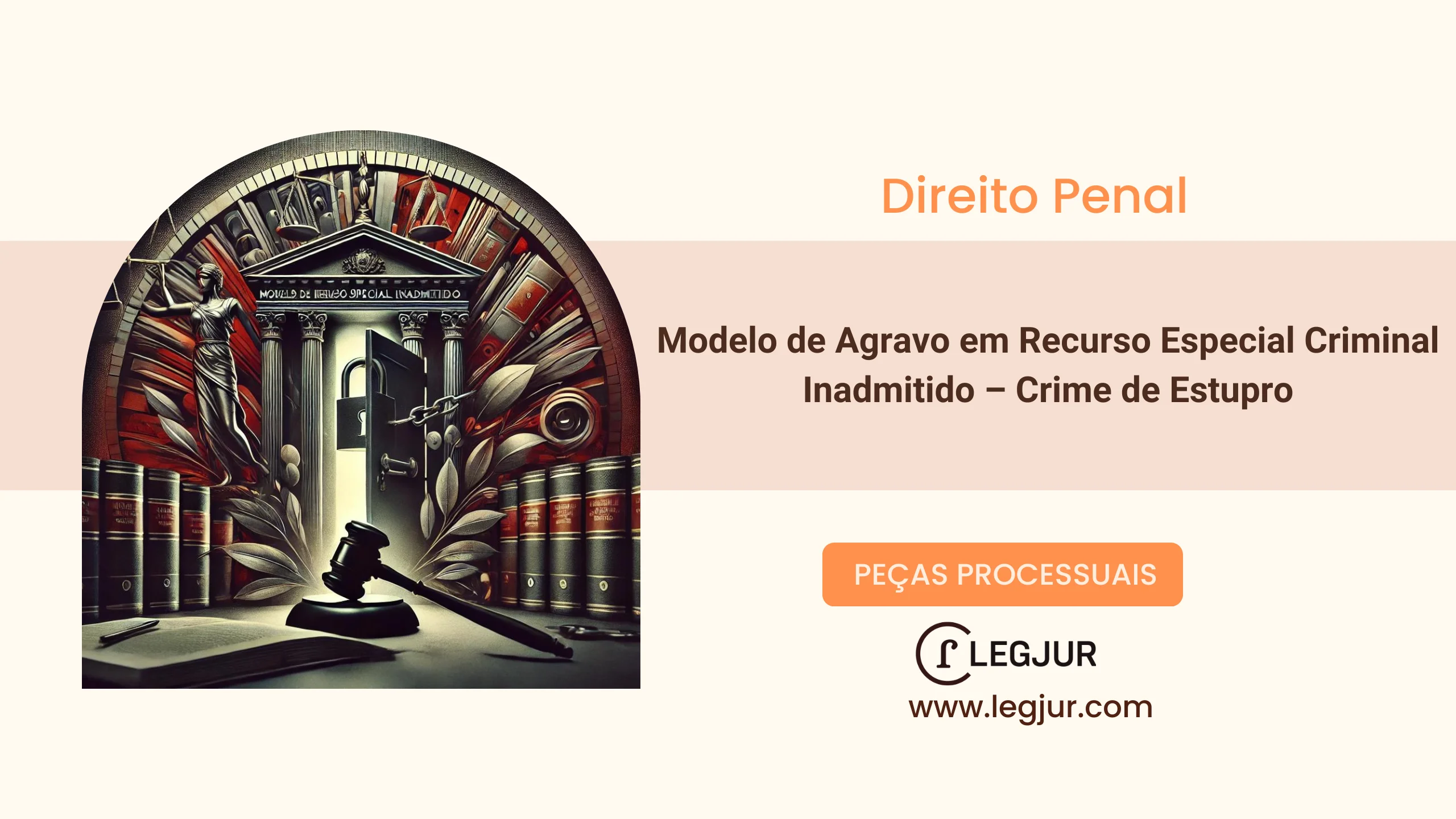Modelo de Agravo em Recurso Especial contra Decisão de Inadmissão de Recurso em Processo Penal de Estupro de Vulnerável