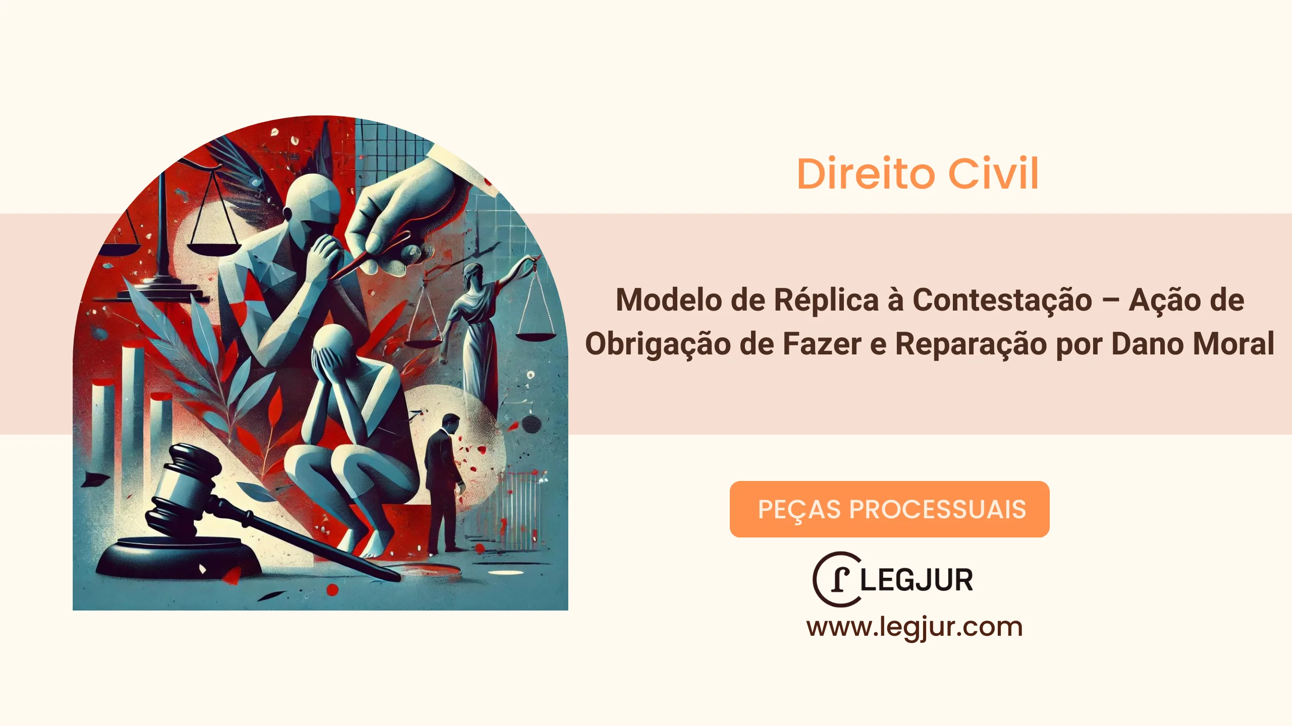 Modelo de Réplica à Contestação em Ação de Obrigação de Fazer Cumulada com Indenização por Danos Morais