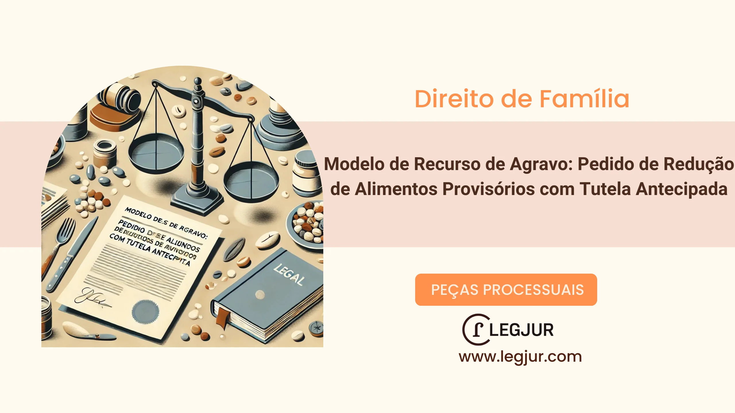 Modelo de Agravo de Instrumento para Redução de Alimentos Provisórios com Fundamentação no CPC/2015 e CC/2002