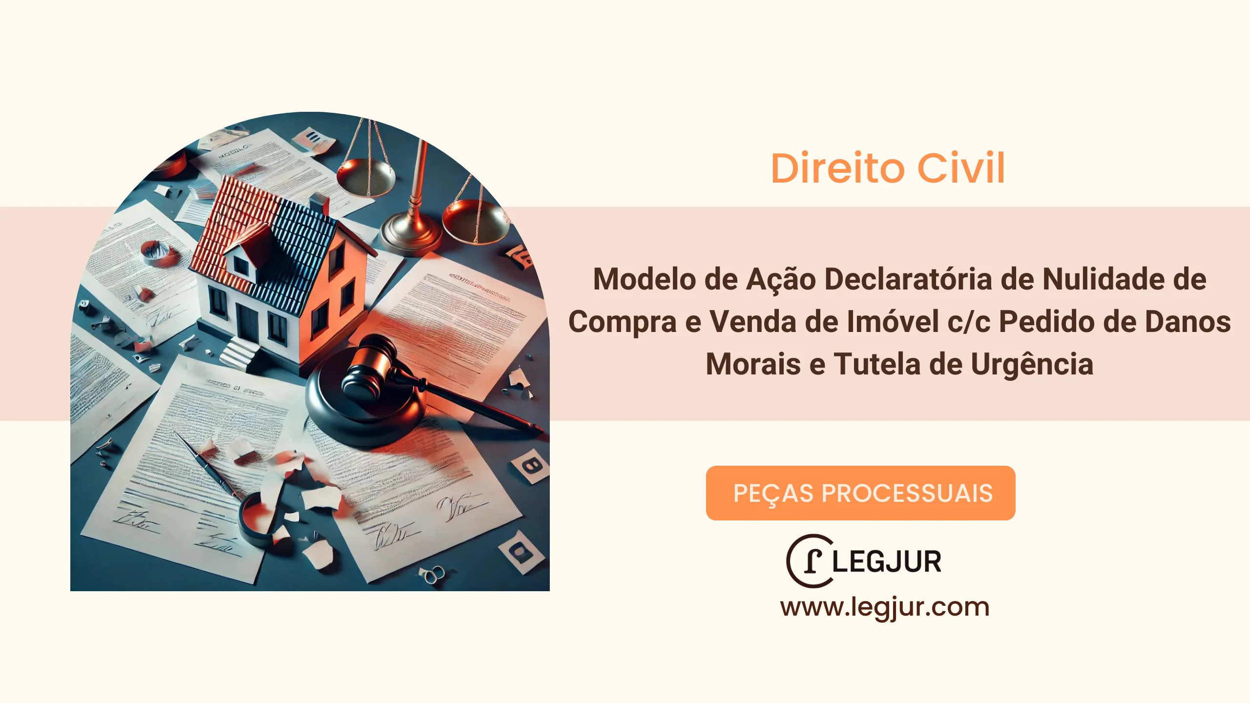 Modelo de Ação Declaratória de Nulidade de Compra e Venda de Imóvel com Pedido de Tutela Antecipada e Indenização por Danos Morais