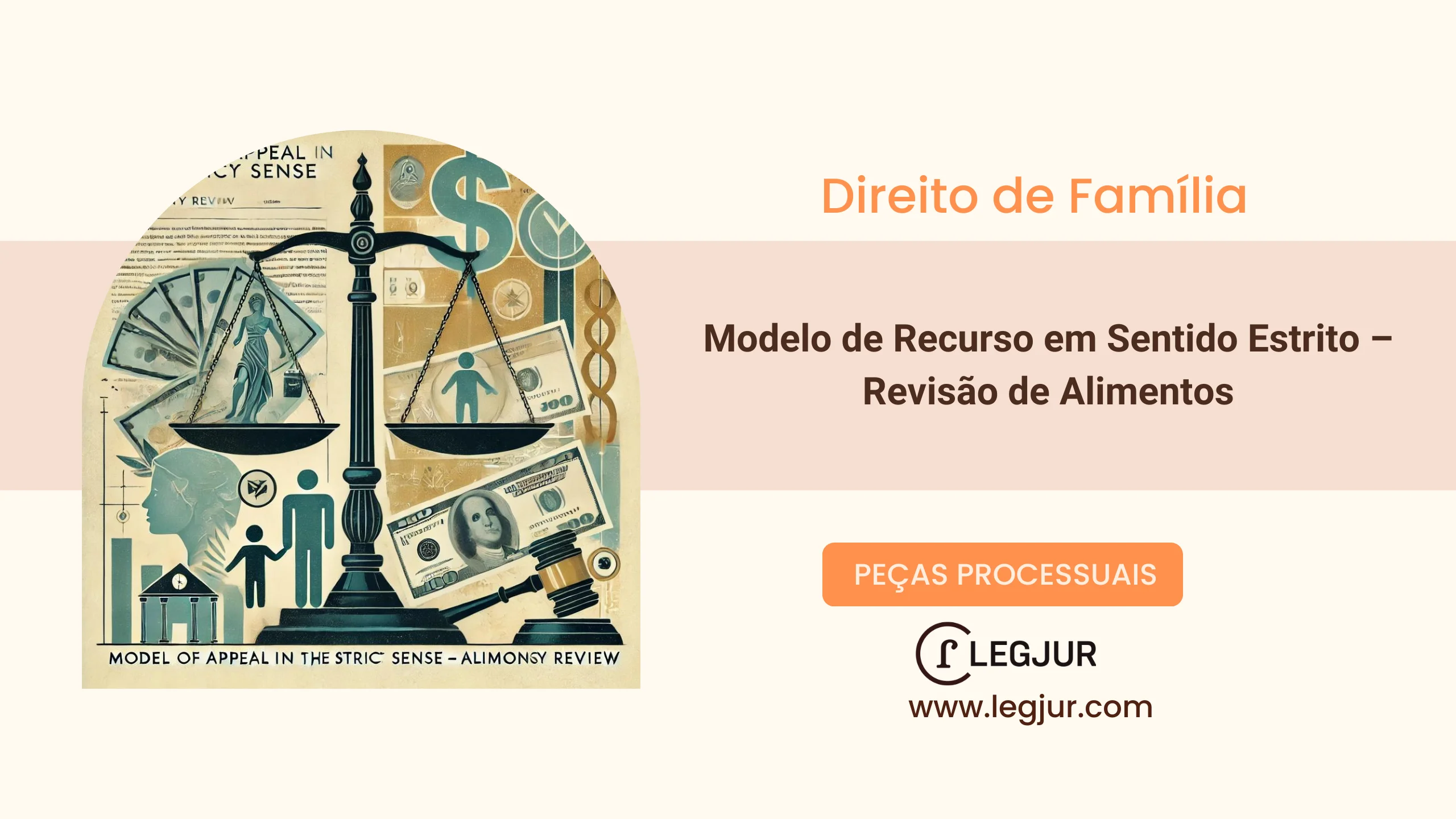 Modelo de Recurso em Sentido Estrito para Revisão de Alimentos devido à Alteração na Capacidade Financeira do Alimentante