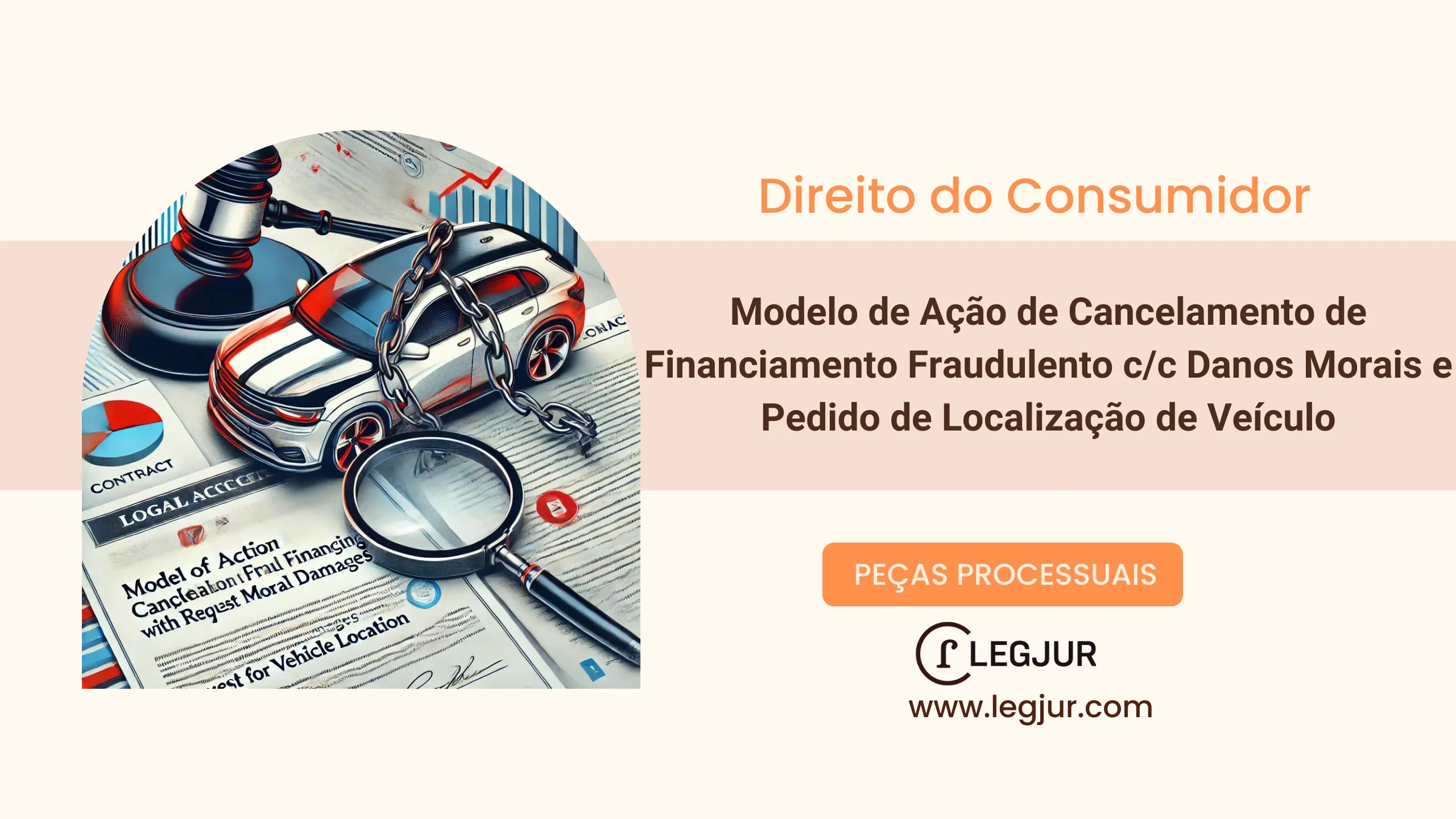 Modelo de Ação Declaratória de Inexistência de Débito com Pedido de Tutela de Urgência, Obrigação de Fazer e Indenização por Danos Morais contra Instituição Financeira por Suposta Fraude em Contrato de Financiamento de Veículo