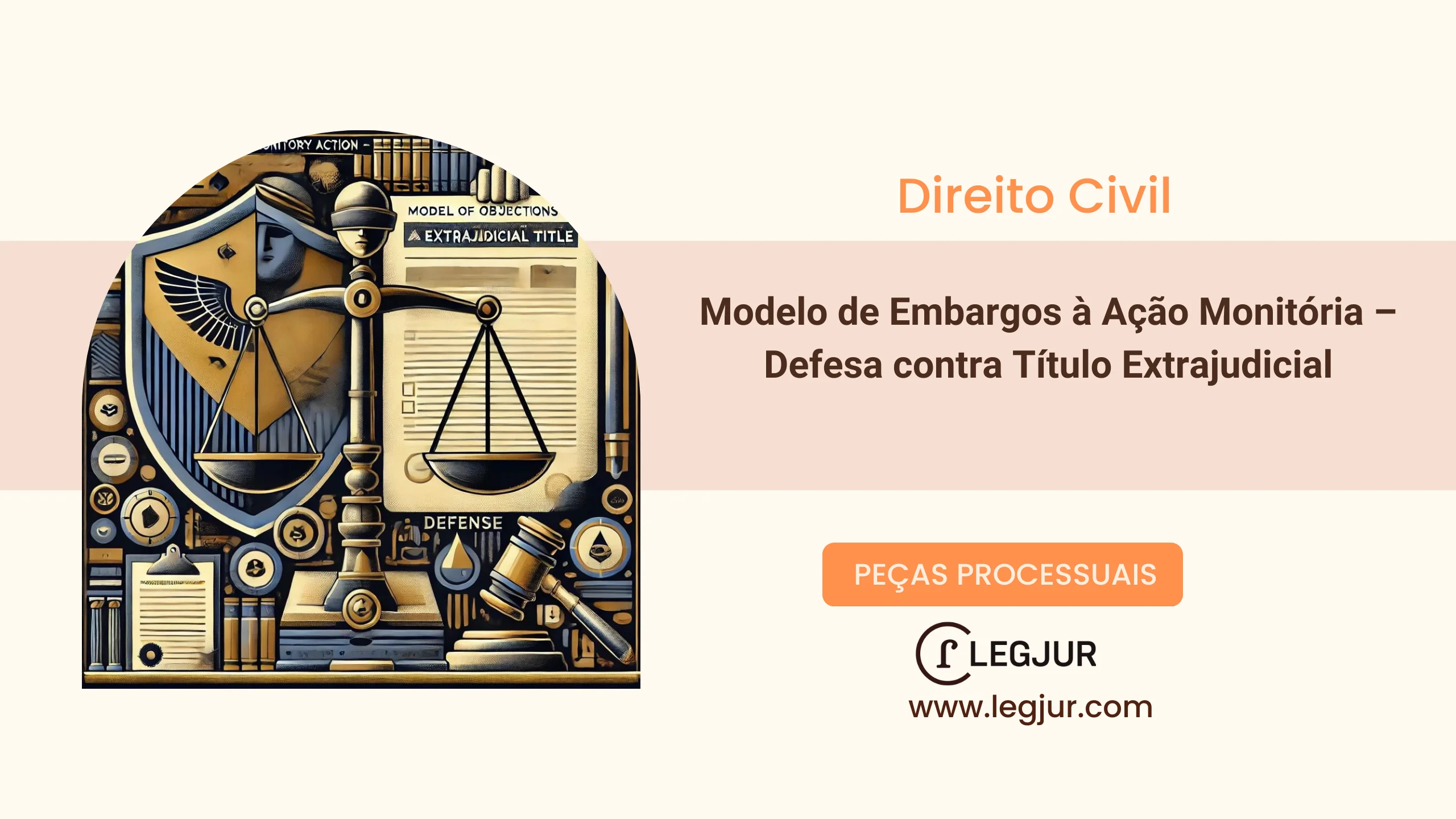 Modelo de Embargos à Ação Monitória com Impugnação de Documentação e Pedido de Extinção do Processo