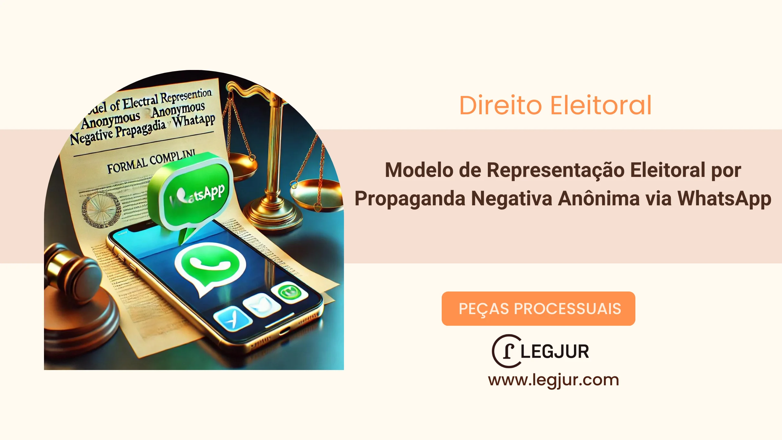 Modelo de Representação Eleitoral para Identificação e Cessação de Propaganda Eleitoral Negativa Anônima no WhatsApp