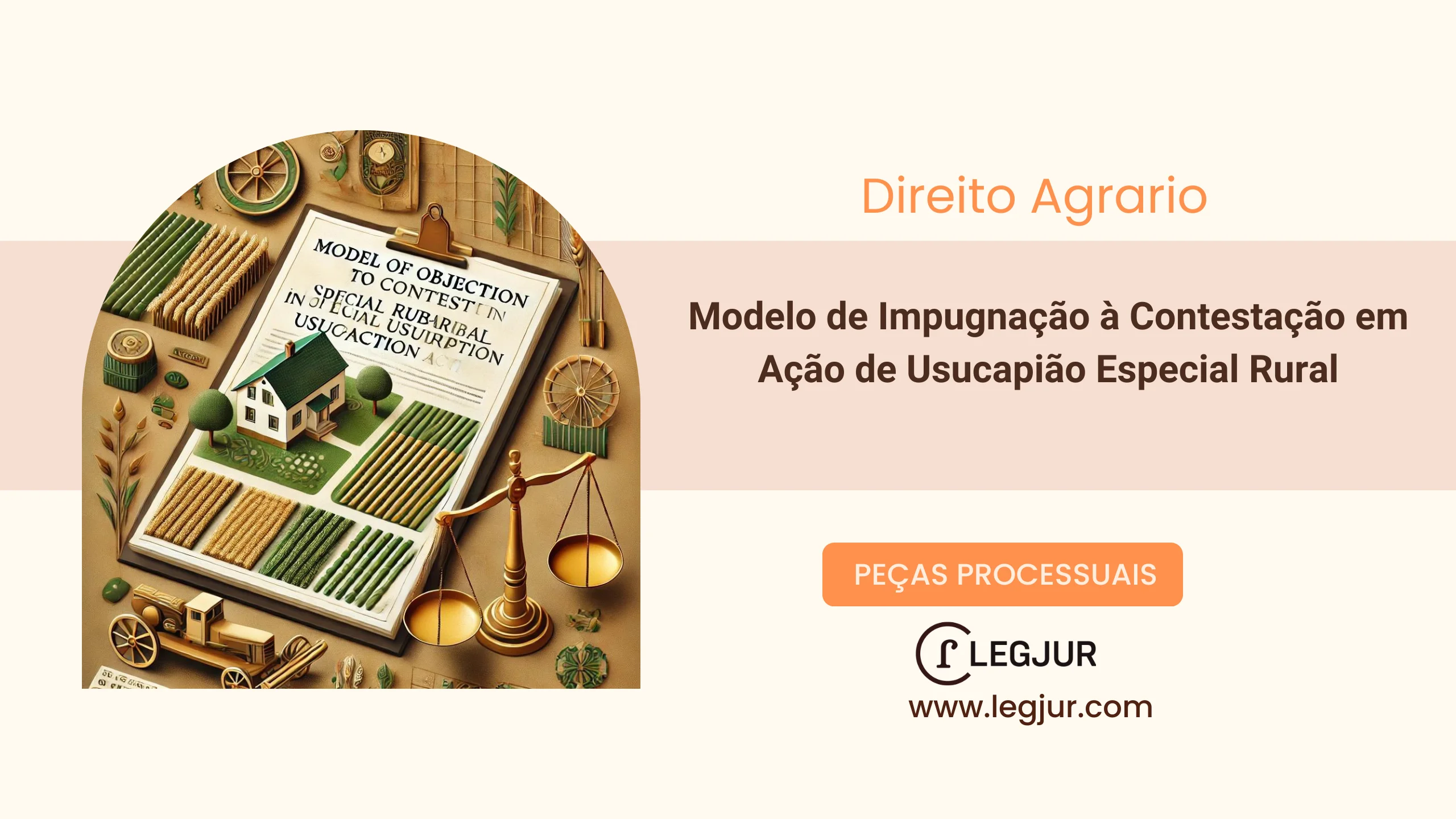 Modelo de Impugnação à Contestação em Ação de Usucapião Especial Rural - Comarca de Pitanga/PR