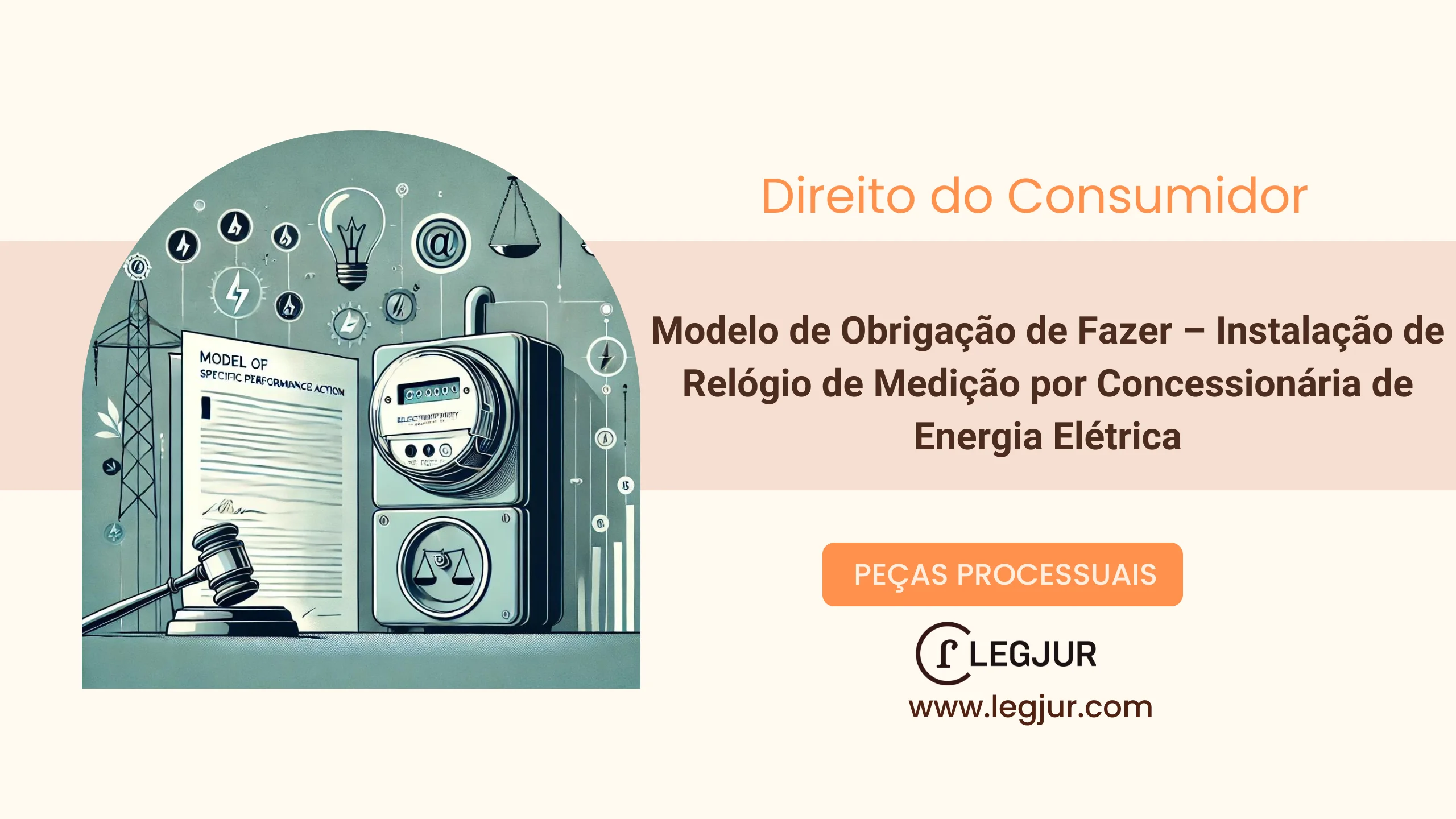 Modelo de Ação de Obrigação de Fazer com Pedido de Tutela Antecipada para Instalação de Medidor de Energia Elétrica em Residência
