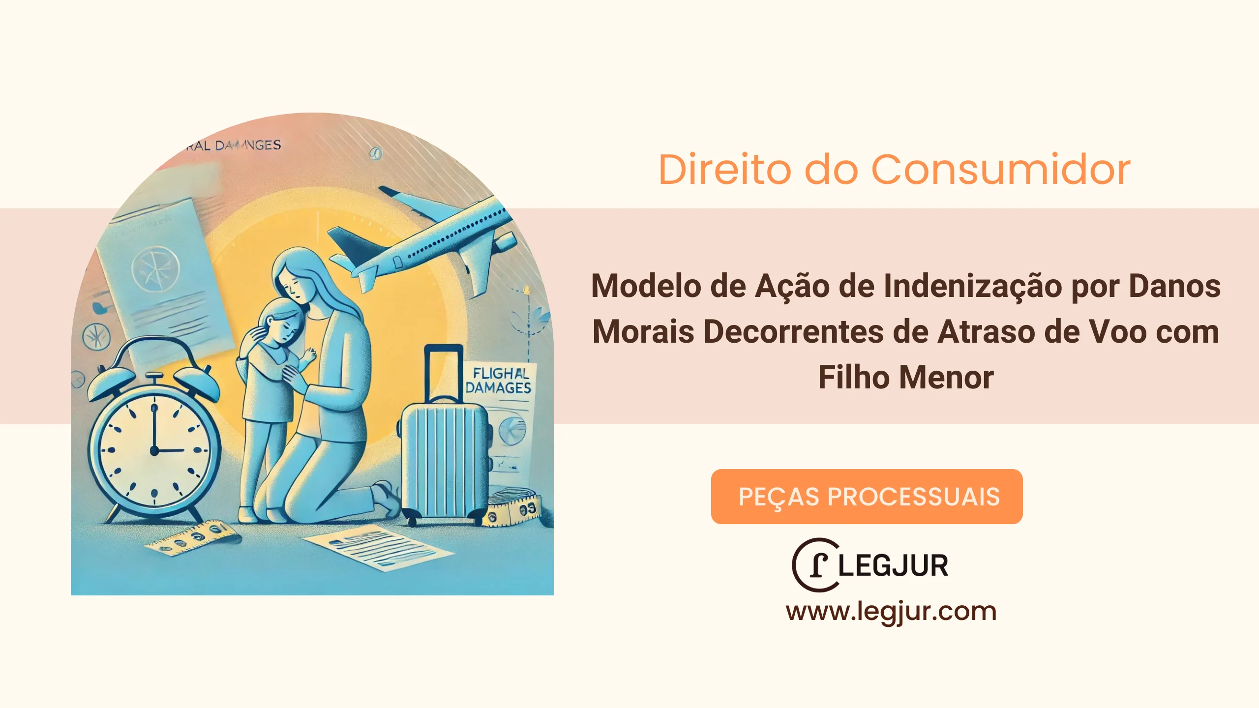 Modelo de Ação de Indenização por Danos Morais contra Companhia Aérea por Atraso Superior a 8 Horas e Falta de Assistência Material