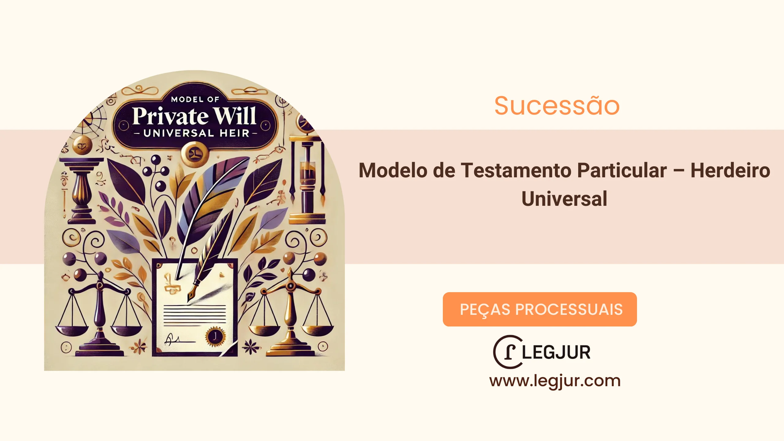 Modelo de Testamento Particular com Disposições Testamentárias, Testemunhas e Jurisprudências Relacionadas